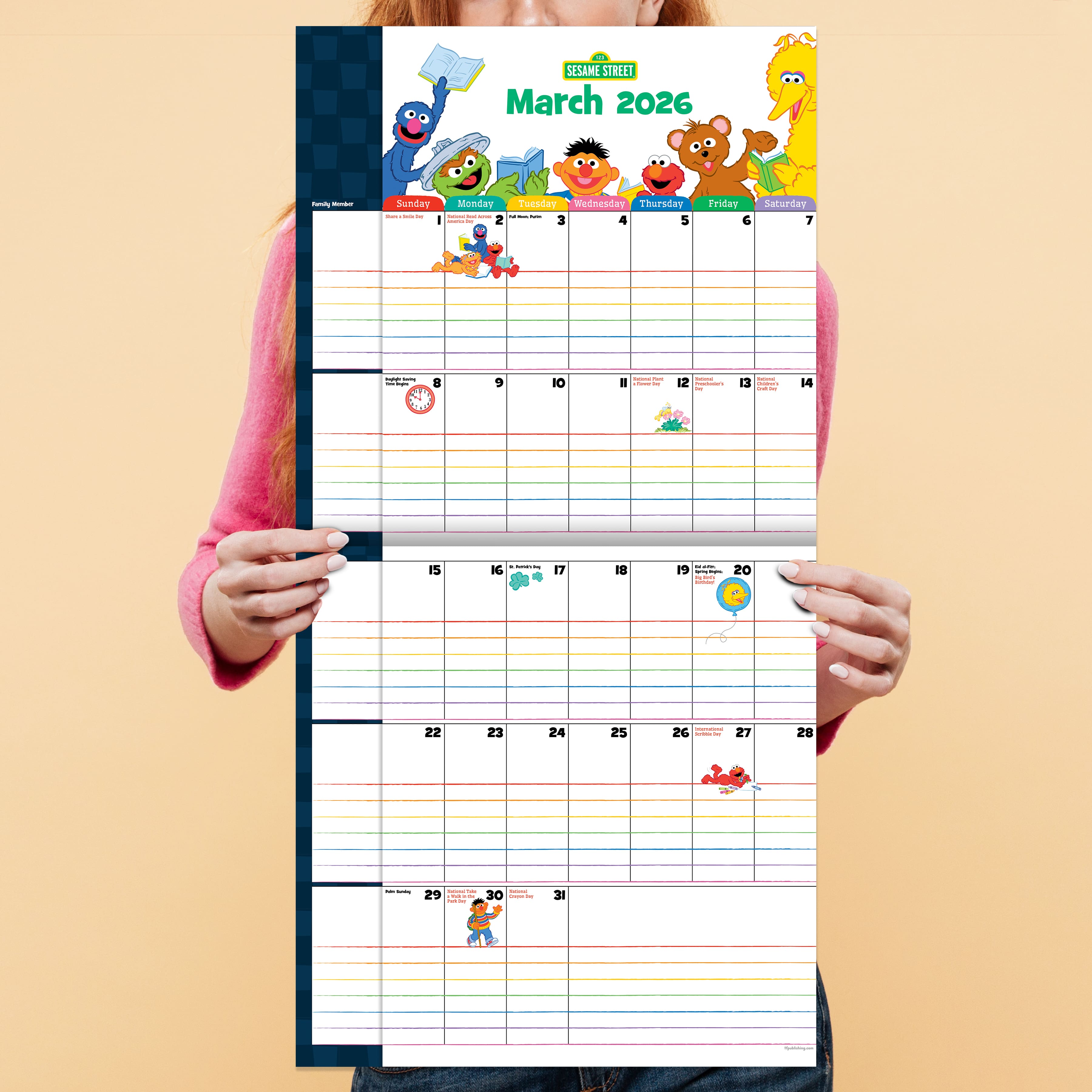 2026 Sesame Street Wall Calendar