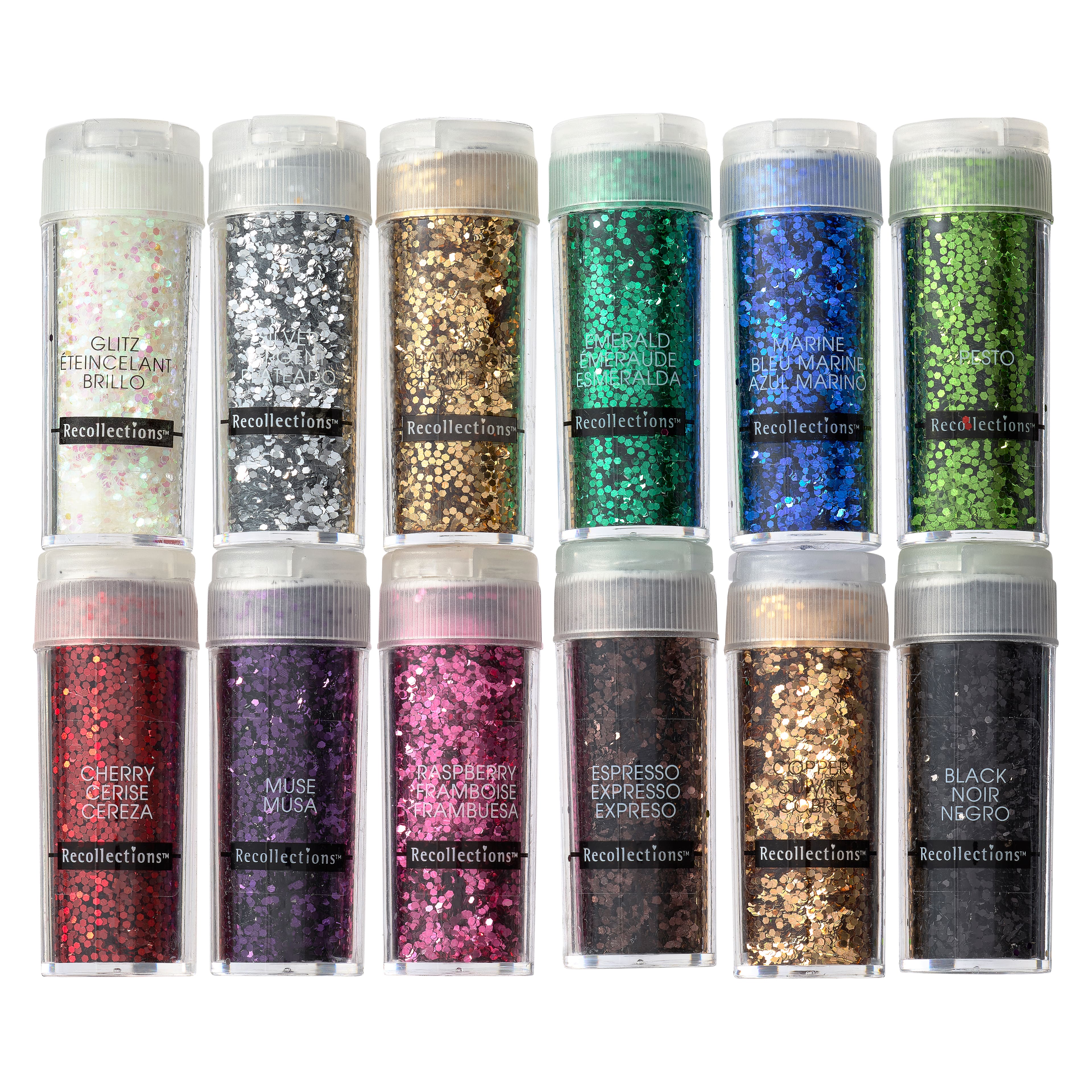 12 Packs: 12ct. (144 total) Chunky Glitter Set by Recollections&#x2122;