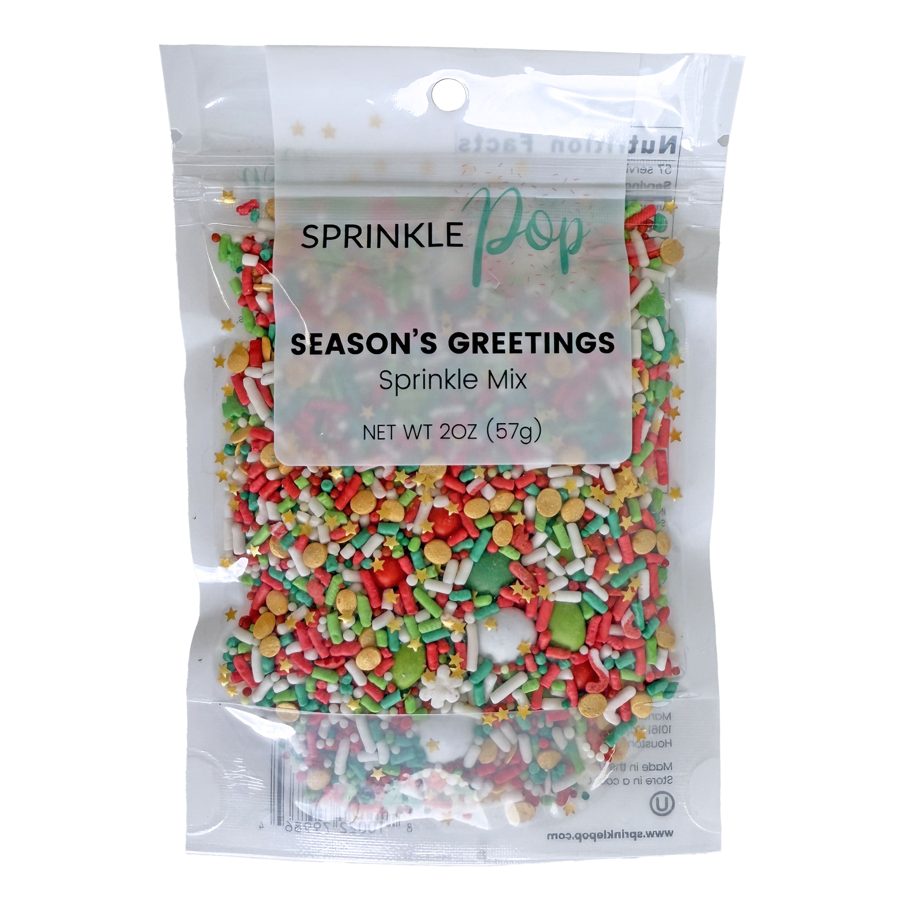 Sprinkle Pop Season&#x27;s Greetings Sprinkle Mix