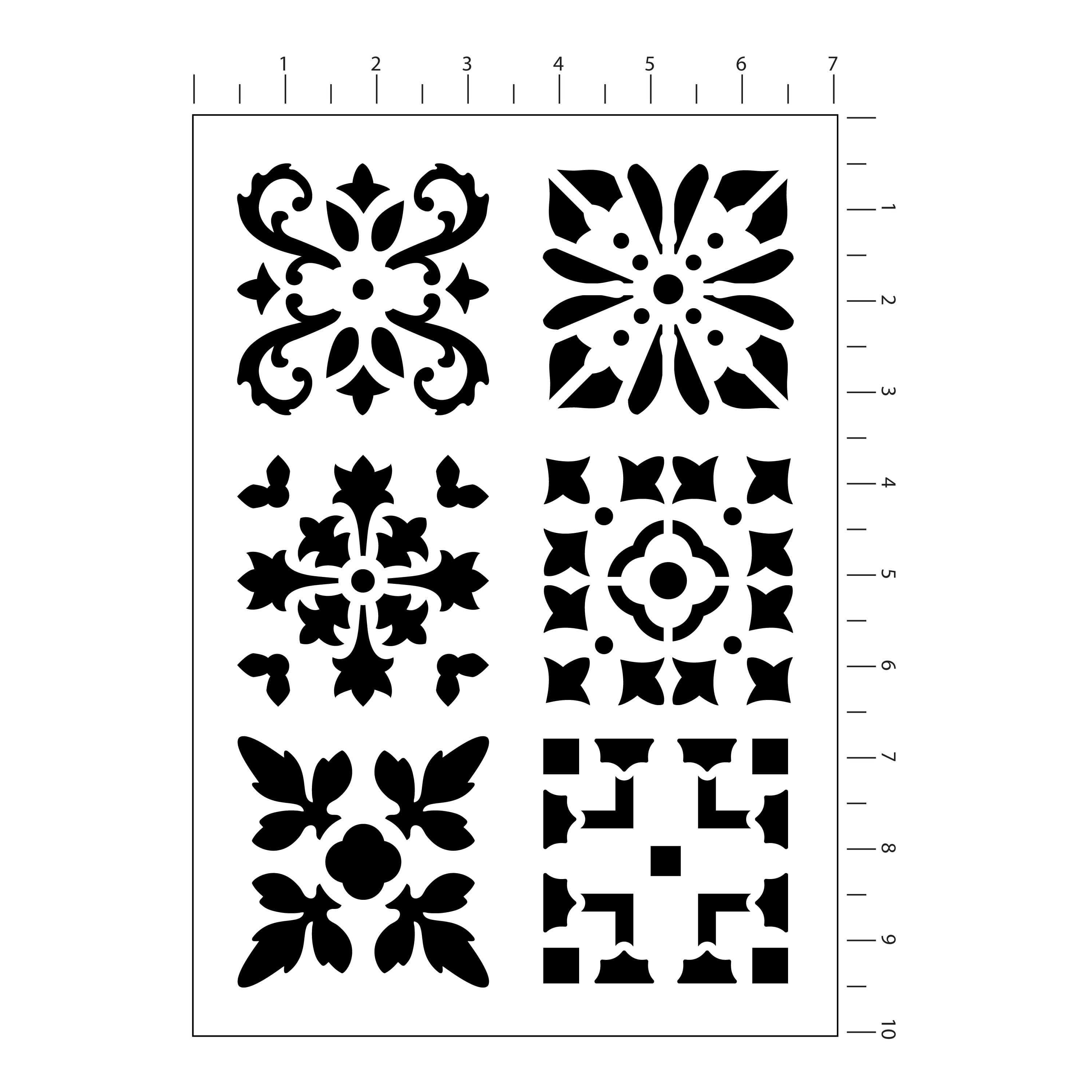 12 Pack: Pattern Block Stencils, 7&#x22; x 10&#x22; by Craft Smart&#xAE;