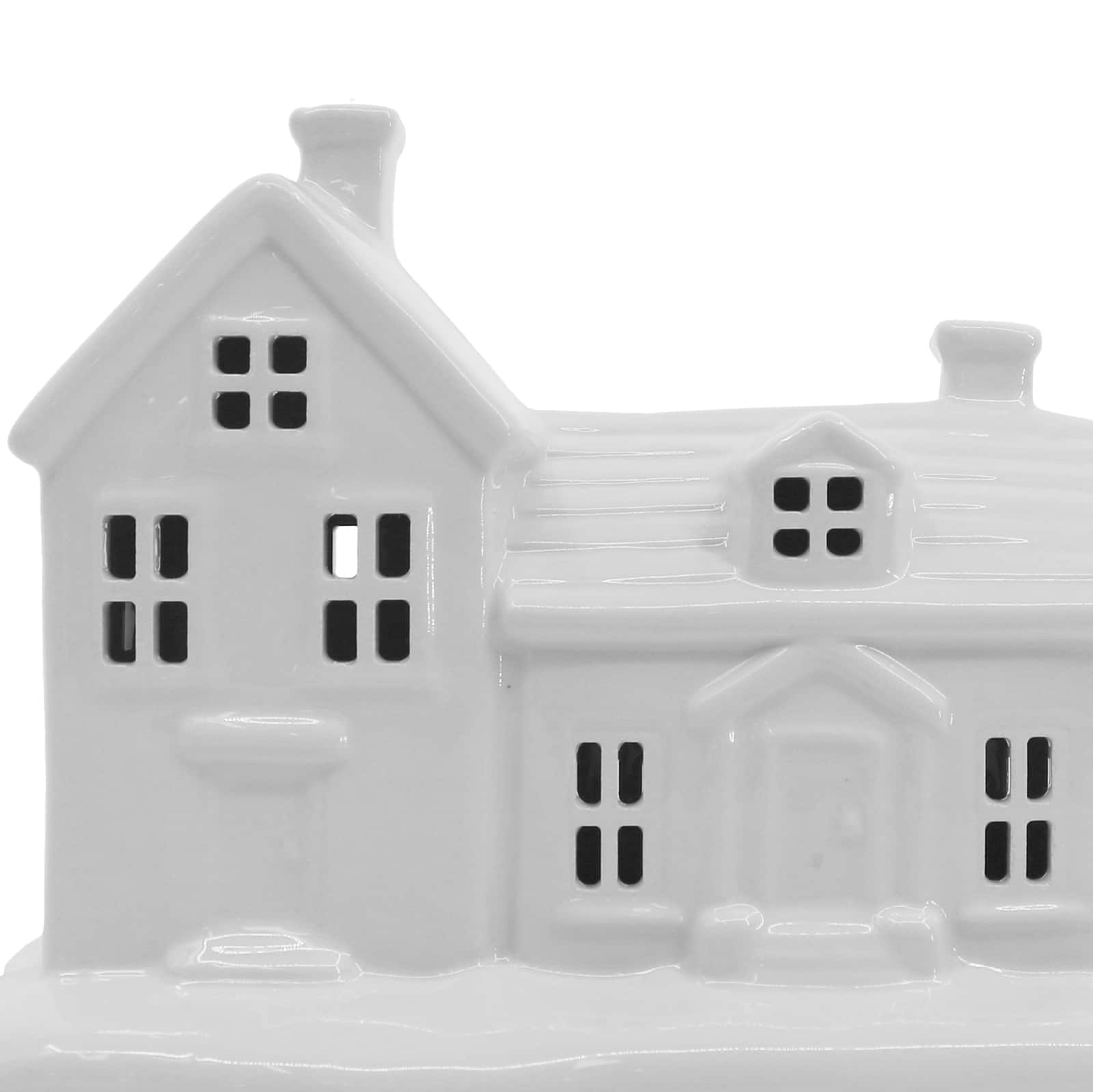 7.7&#x22; Pre-Lit Ceramic House Decoration by Ashland&#xAE;