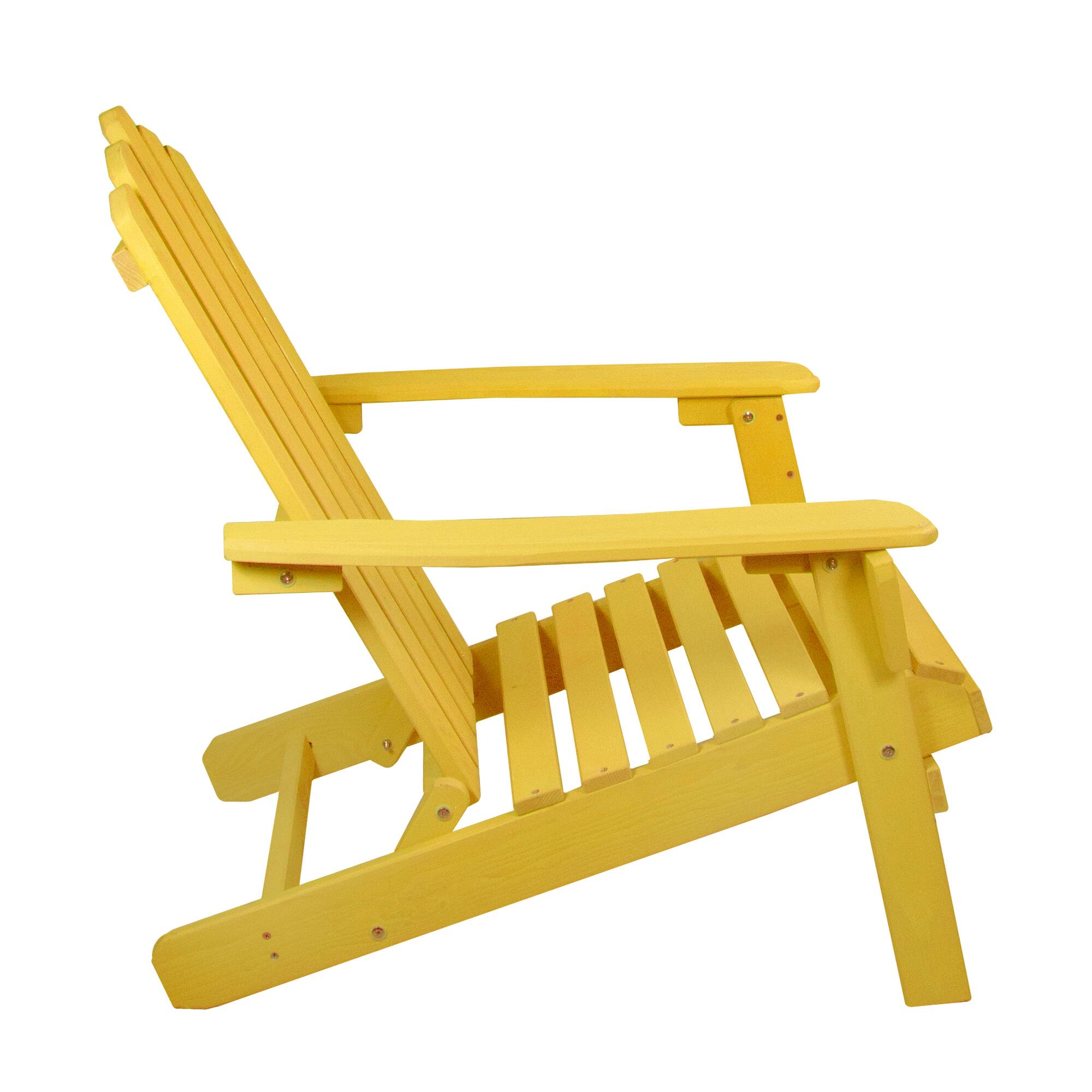 36&#x22; Classic Folding Wooden Adirondack Chair