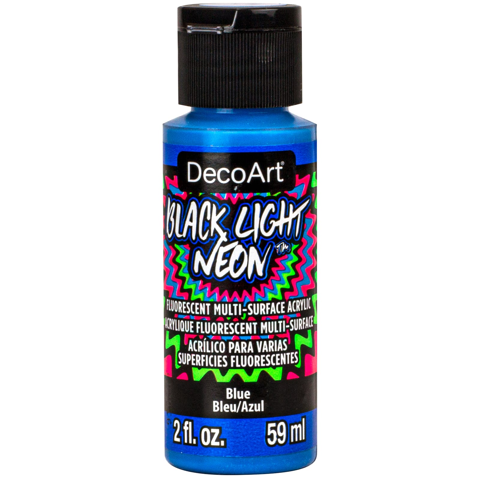 Decoart Black Light Neon Acrylic Paint 2oz - Green