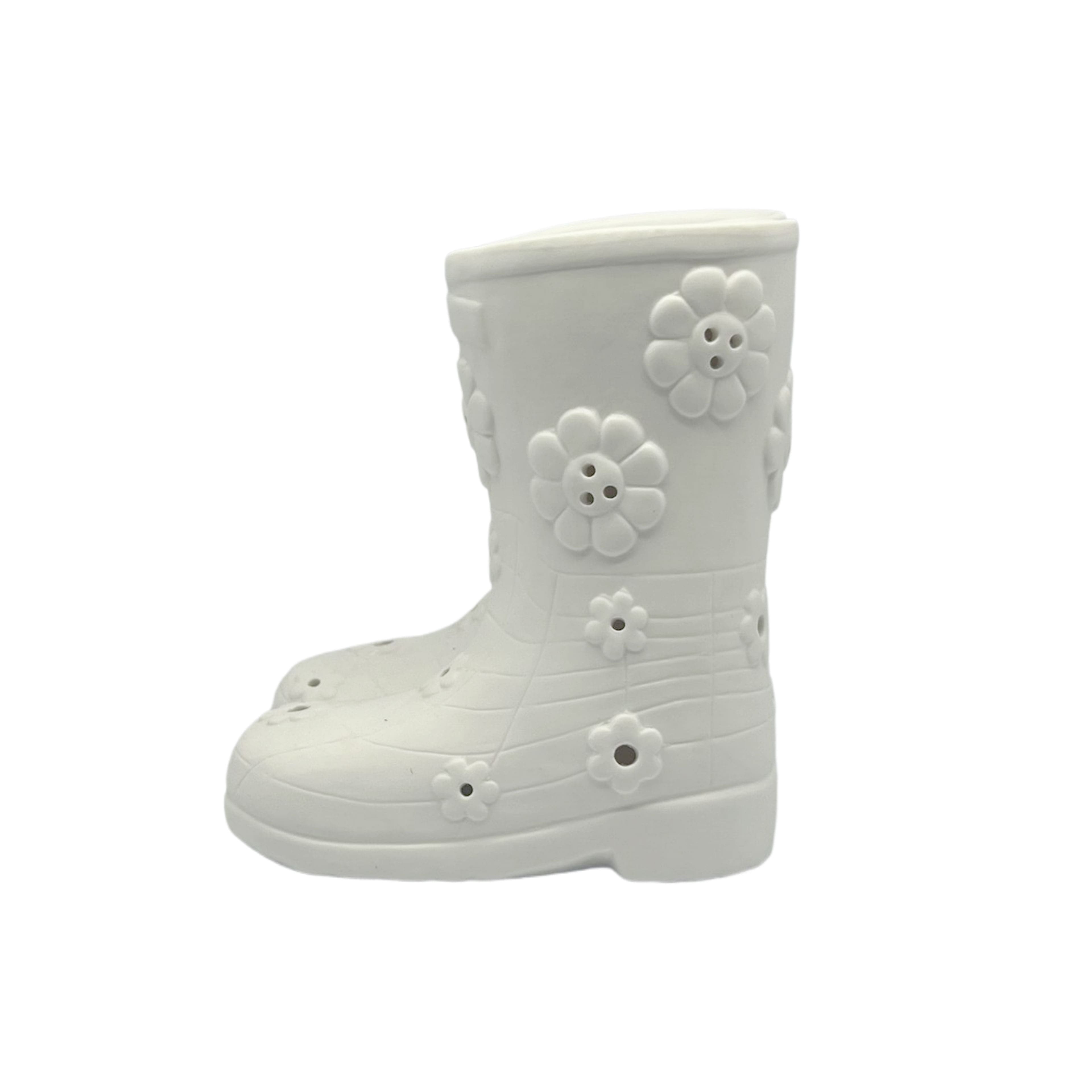 7&#x22; Unfinished Rain Boot DIY LED Ceramic D&#xE9;cor by Make Market&#xAE;