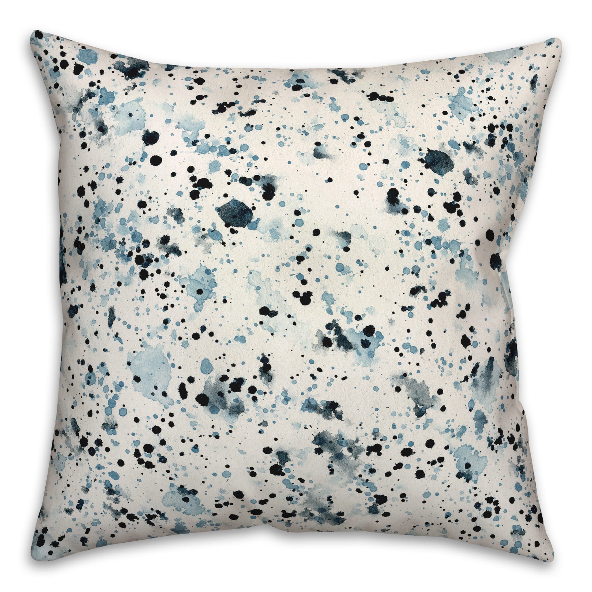Blue &#x26; Navy Speckles Indoor/Outdoor Pillow