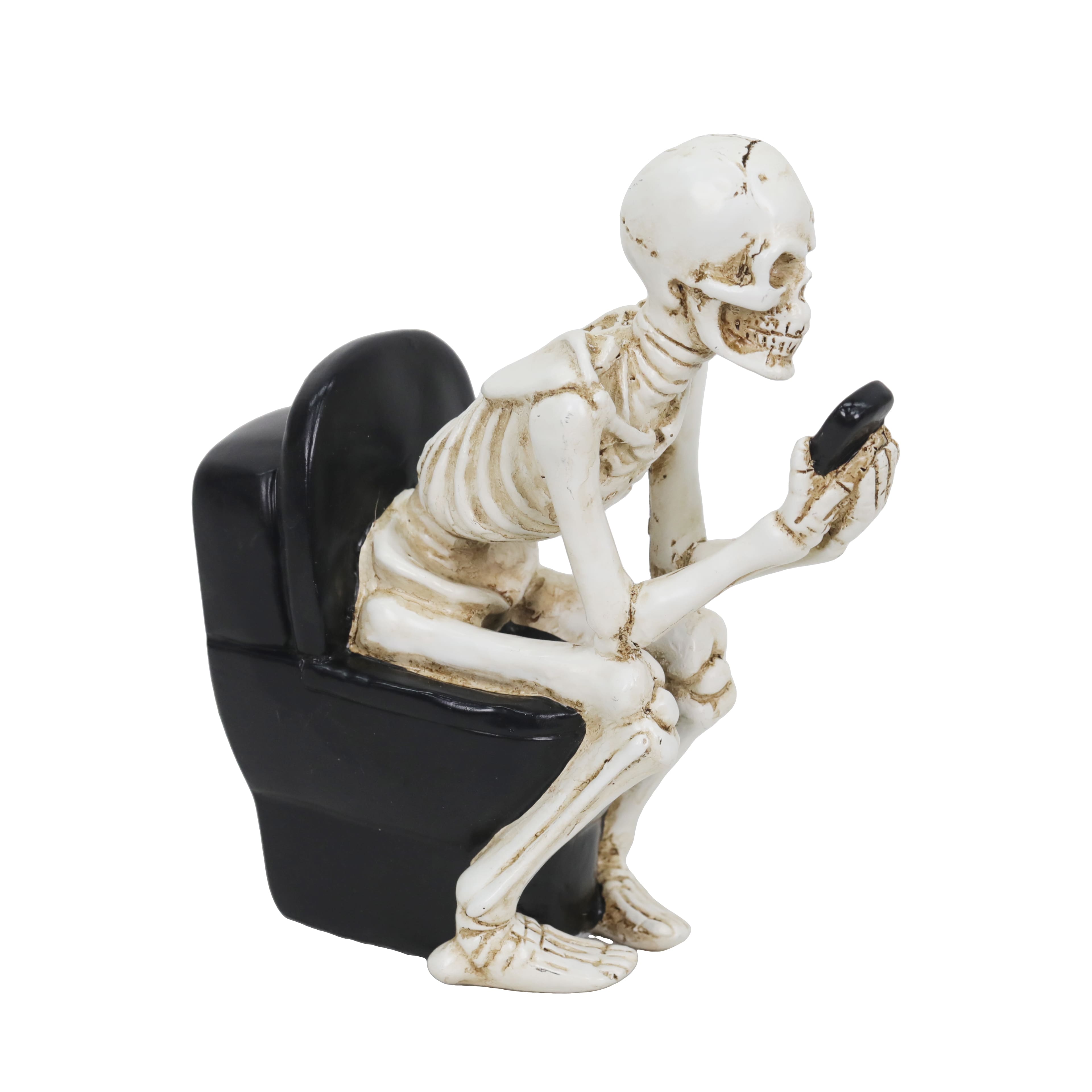 6.5" Skeleton with Toilet Tabletop Décor by Ashland®