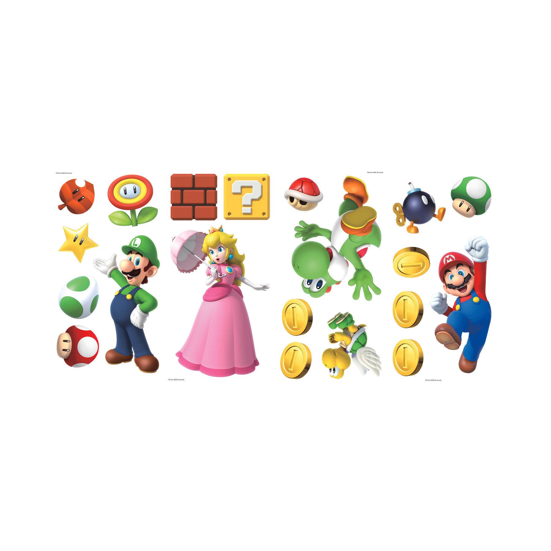RoomMates Super Mario Brothers Peel &#x26; Stick Wall Decals