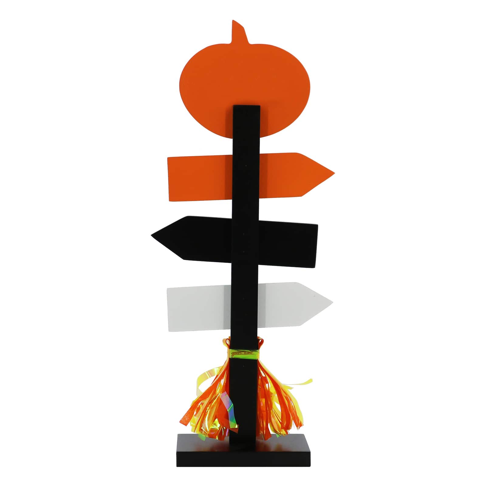 13&#x22; Jack-o&#x27;-Lantern Trick-or-Treat Tabletop Road Sign by Ashland&#xAE;