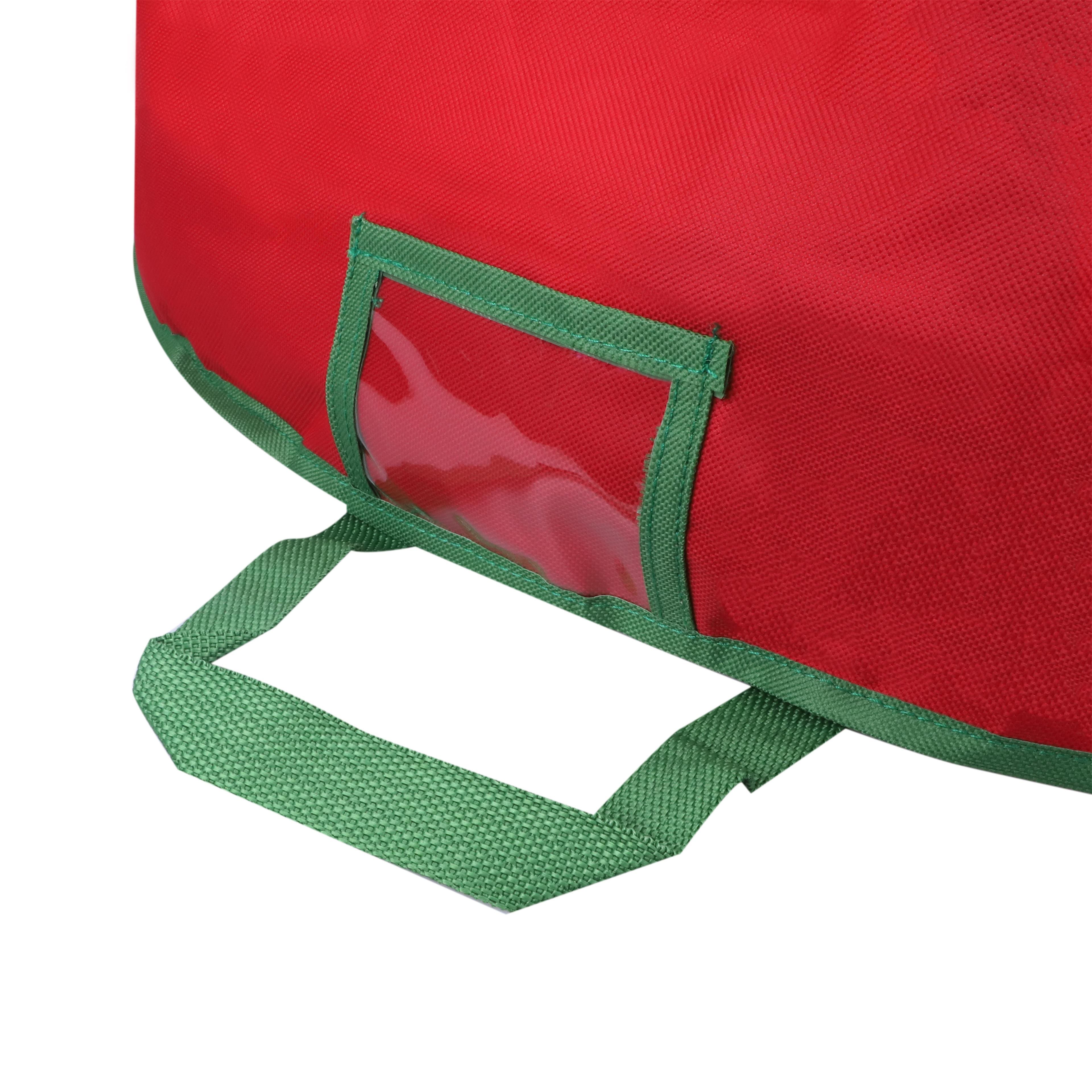 30&#x22; Red Wreath &#x26; Garland Storage Bag by Simply Tidy&#x2122;