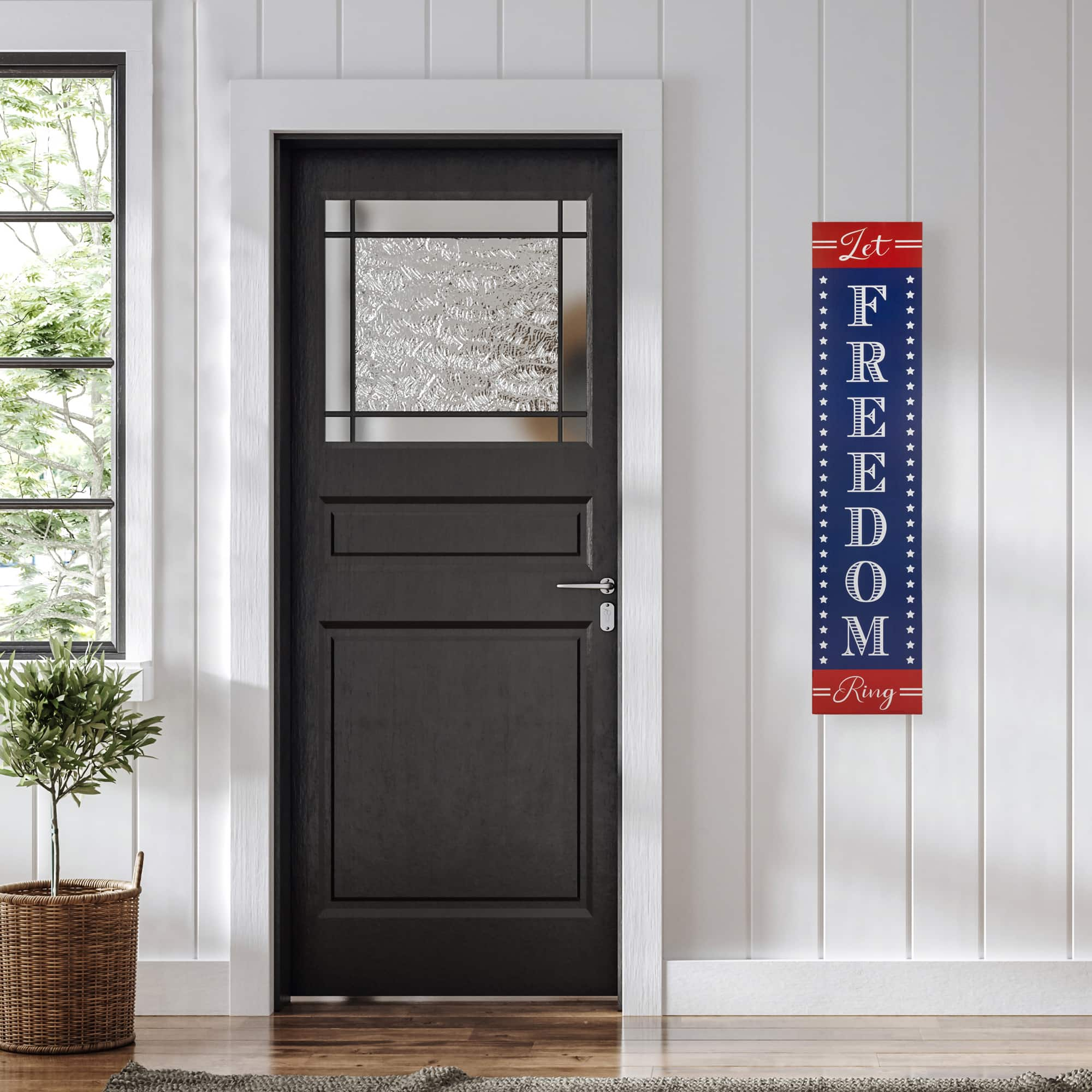 36&#x22; Let Freedom Ring Patriotic Wall Sign