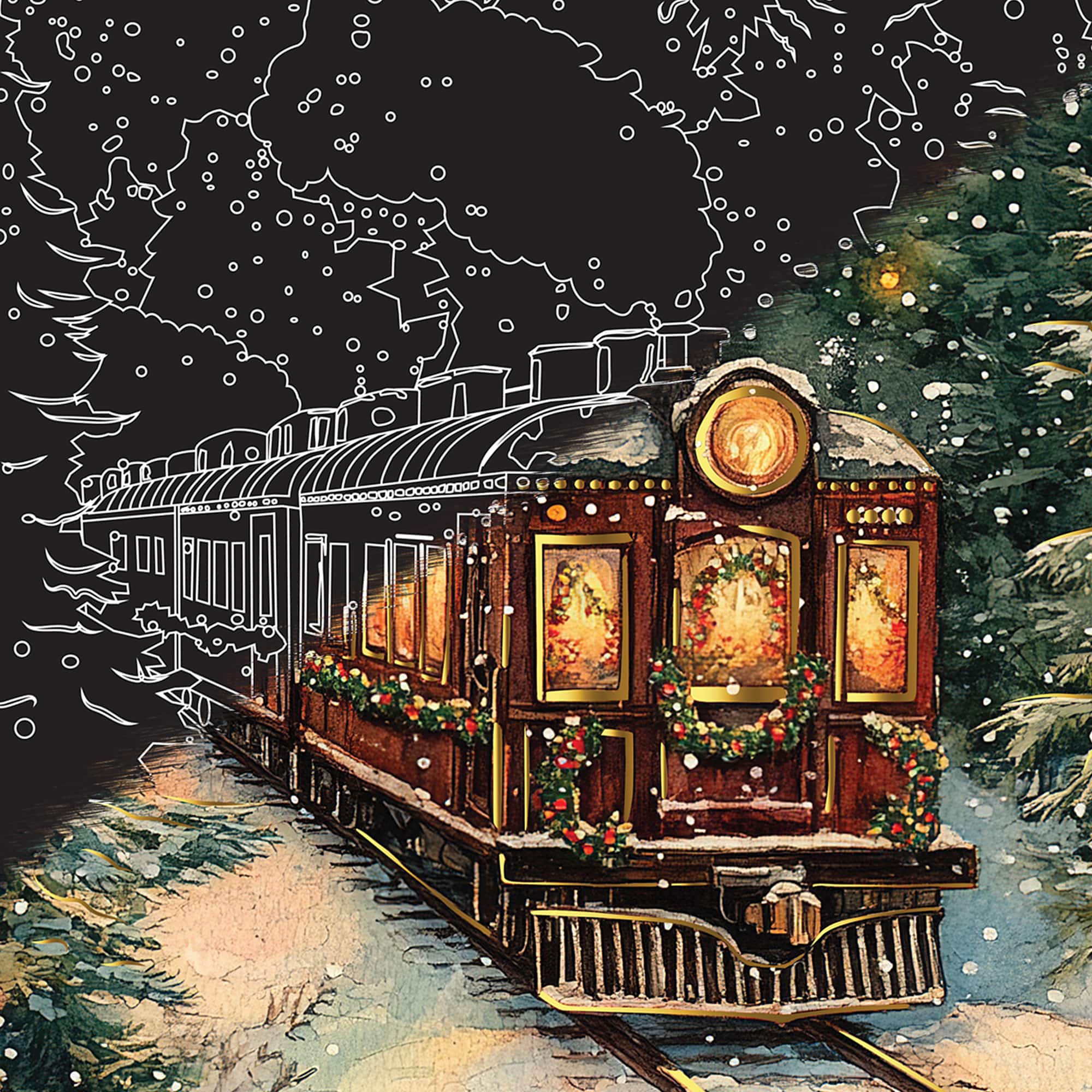 Brea Reese™ 9" x 12" Moonlight Christmas Scratch Art Paper Pad