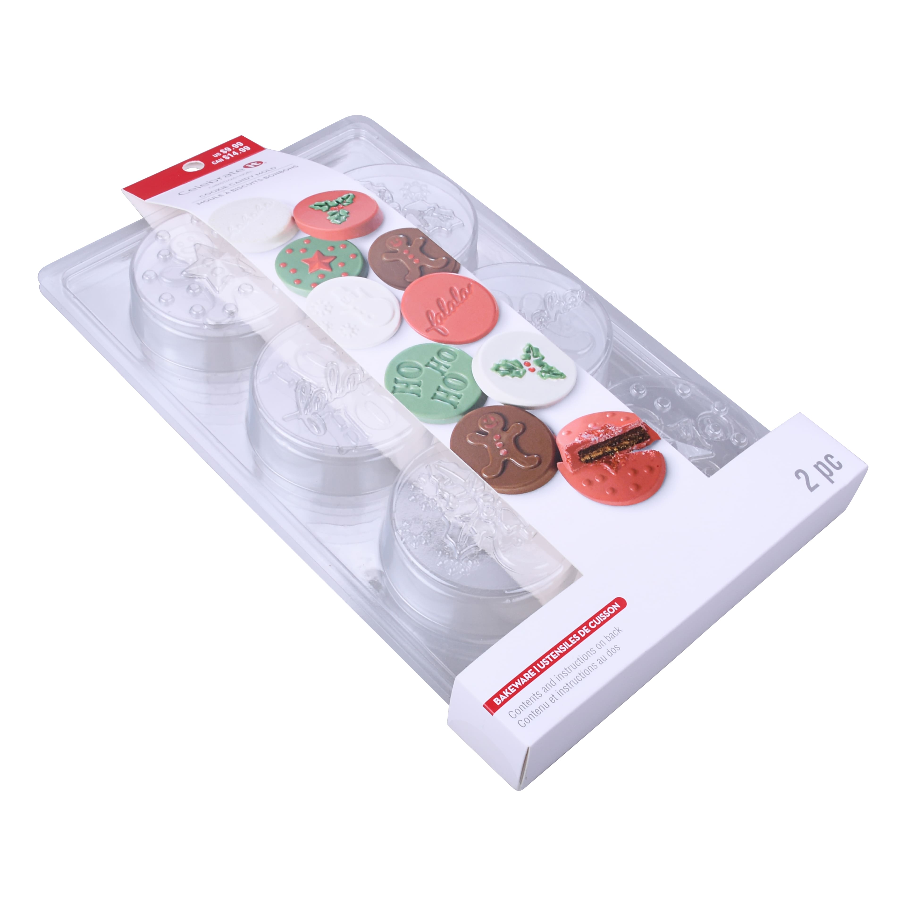 Christmas Cookie Candy Plastic Mold Set by Celebrate It&#x2122;