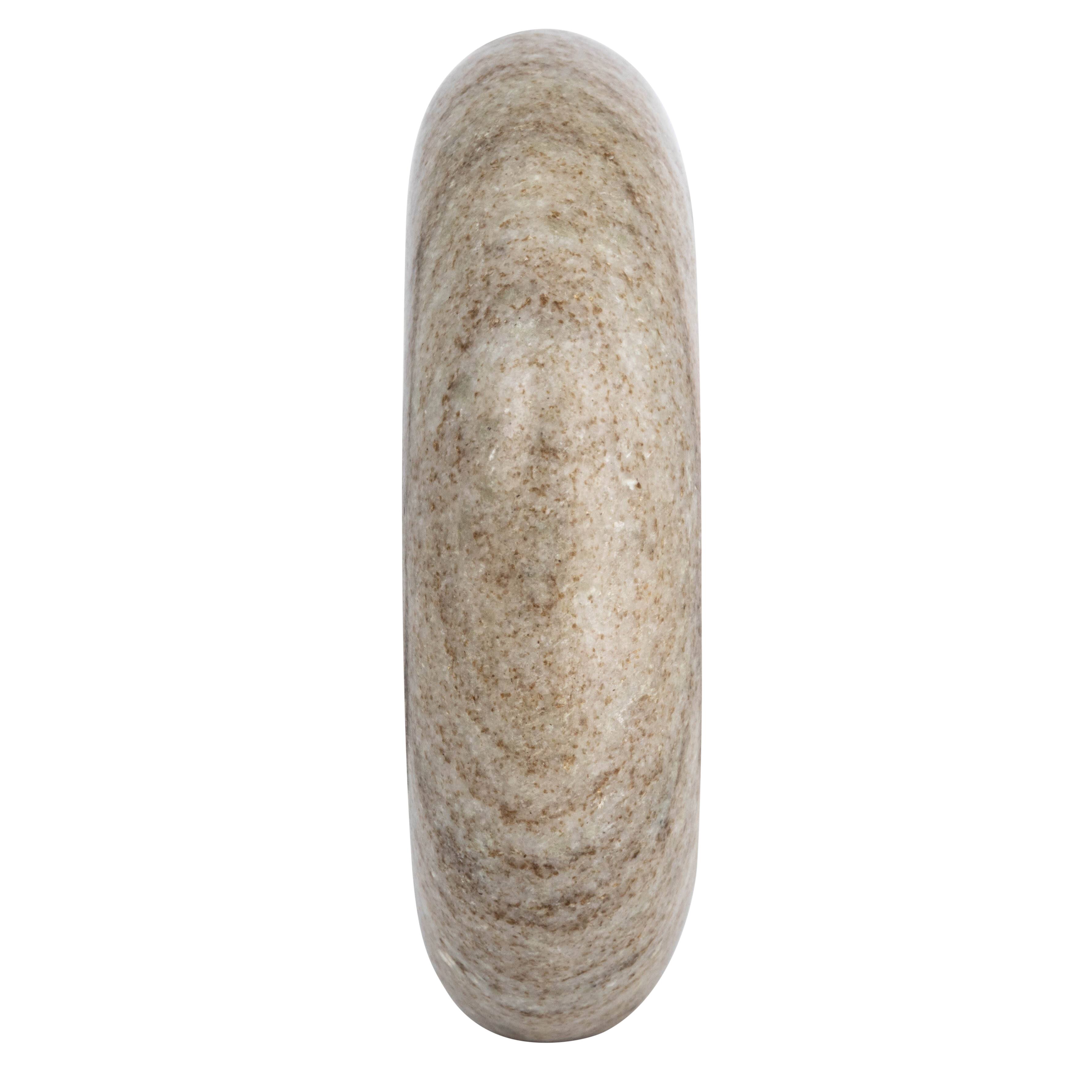 Hello Honey&#xAE; 6&#x22; Beige Modern Marble Circle Incense Holder