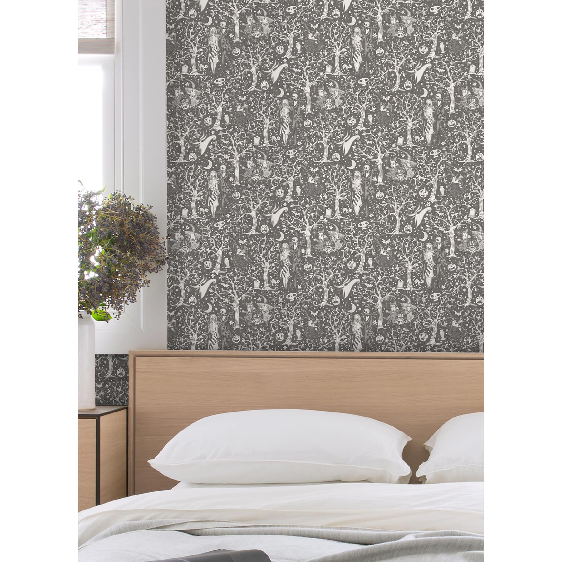 RoomMates Disney&#xAE; Tim Burton&#x27;s The Nightmare Before Christmas Forest Peel &#x26; Stick Wallpaper