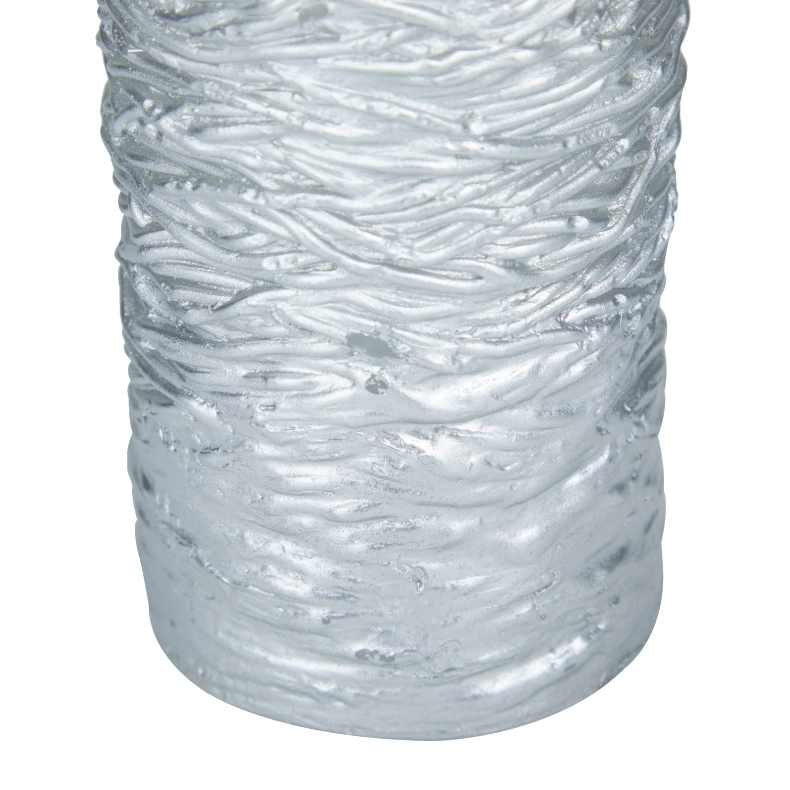 Silver Traditional Flameless Candle Set