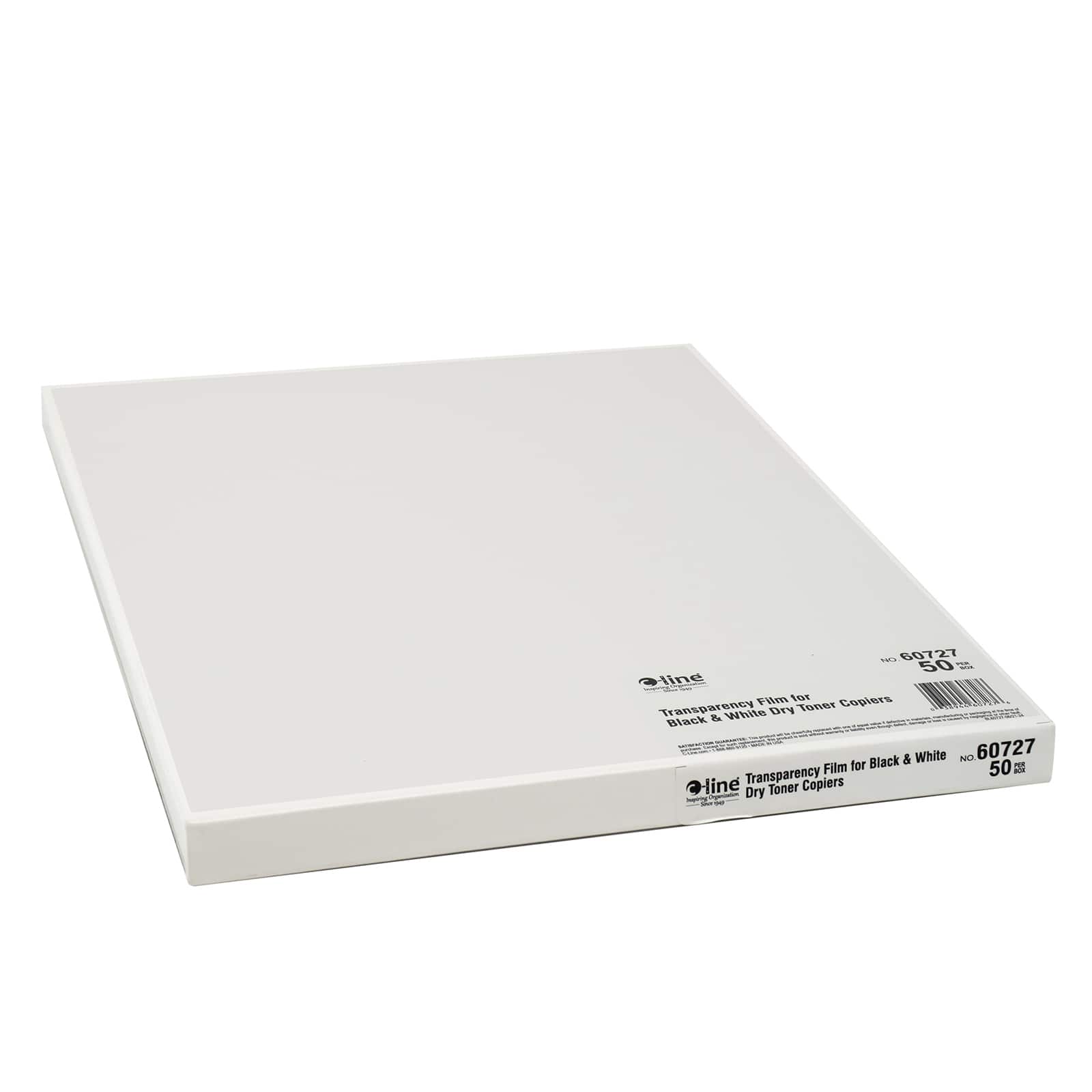 C-Line&#xAE; Plain Paper Copier Transparency Film, Clear, 8.5&#x22; x 11&#x22; 2 Packs of 50