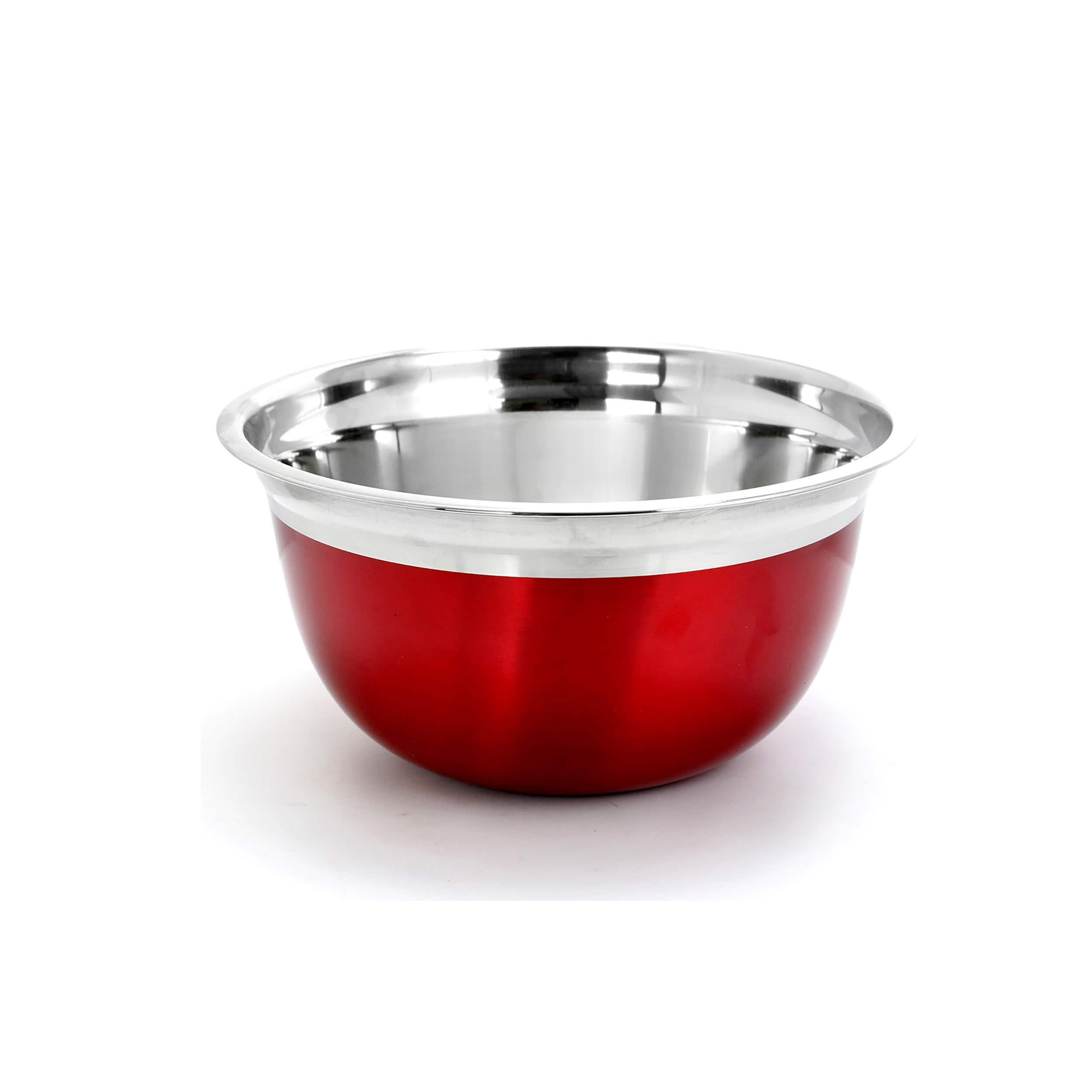 Oster Rosamond Red Stainless Steel Mixing Bowl Set