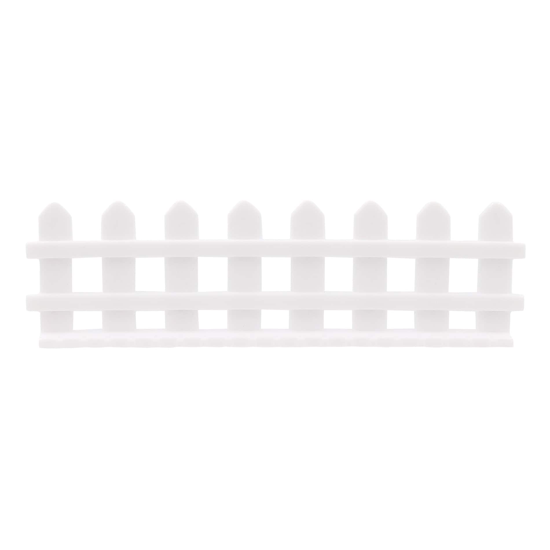 Mini White Fence Decorations, 10ct. by Ashland&#xAE;