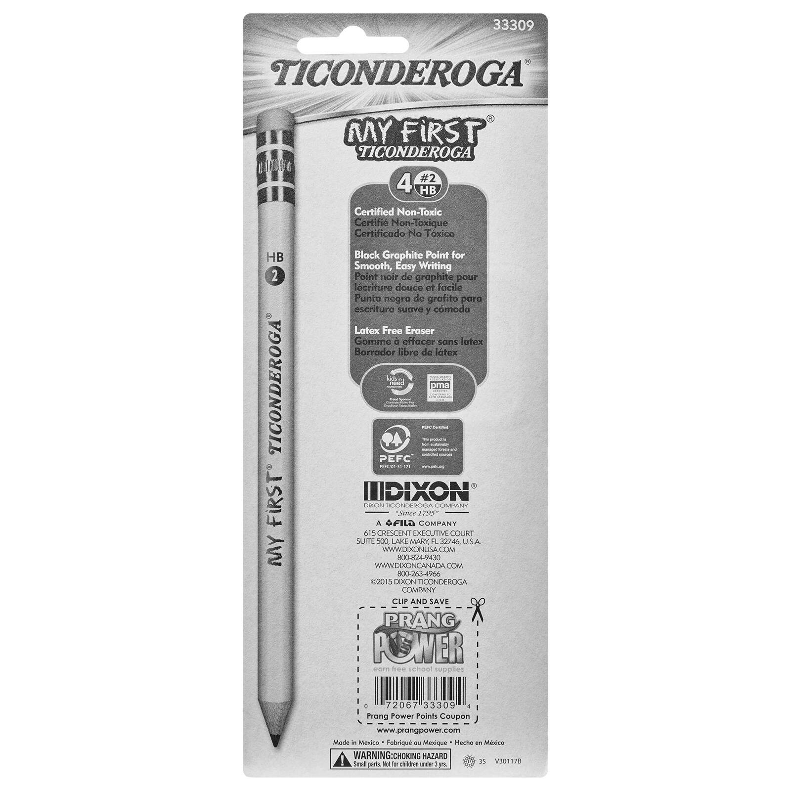 Ticonderoga® My First No.2 Sharpened Pencils, 6 Packs of 4