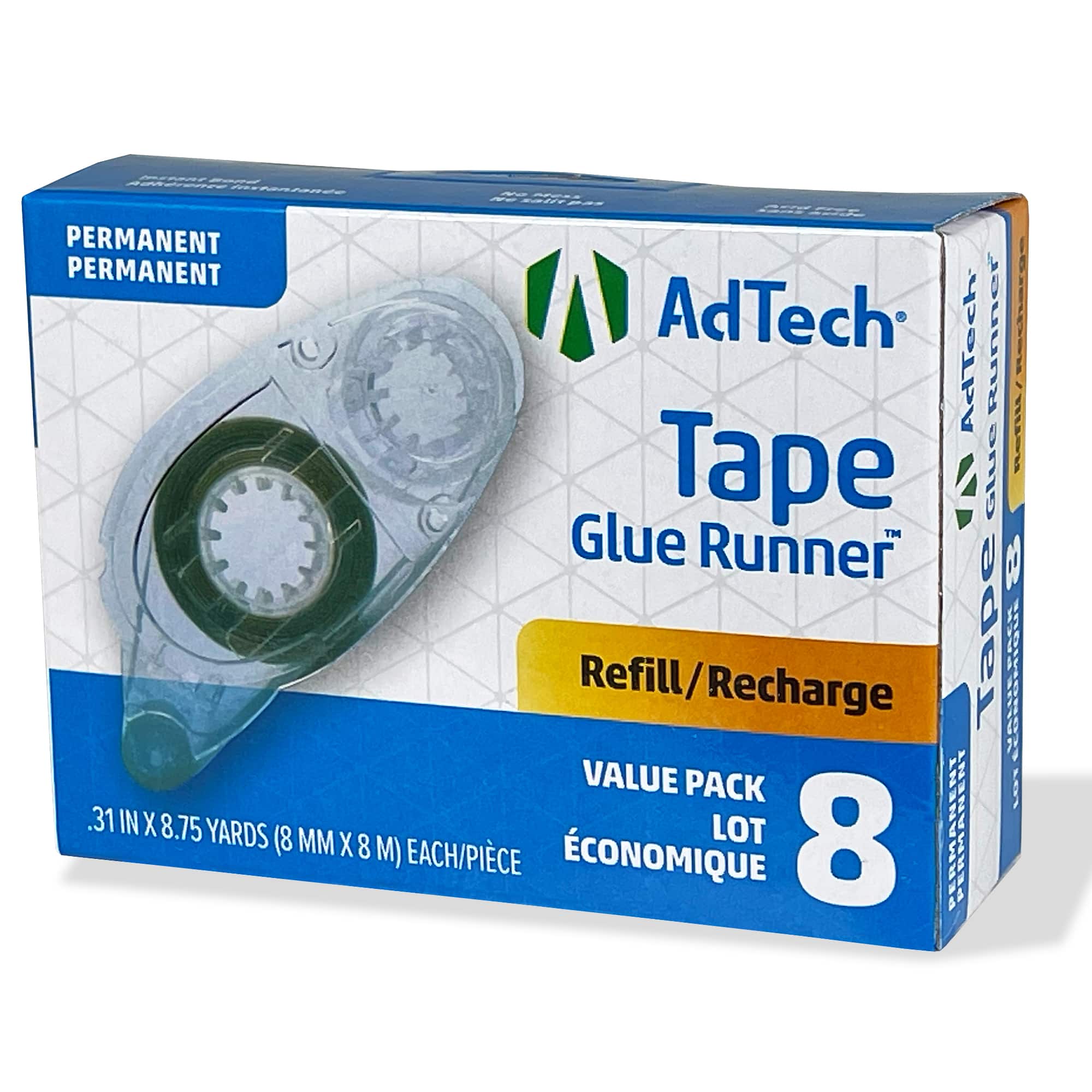 12 Packs: 8 ct. (96 total) AdTech&#x2122; Crafter&#x27;s Tape&#x2122; Refill Value Pack