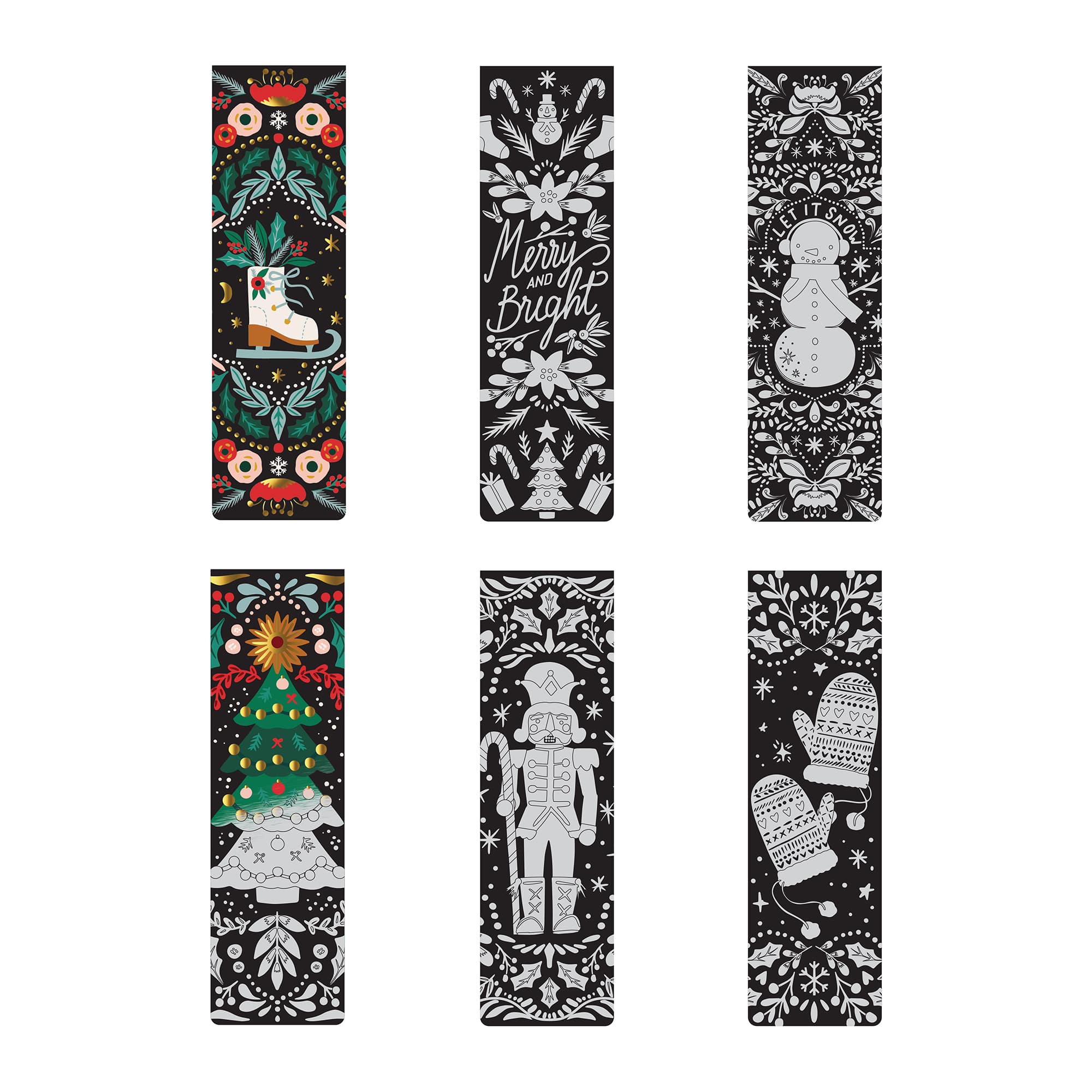 Brea Reese&#x2122; Holiday Motifs Scratch Art Bookmarks
