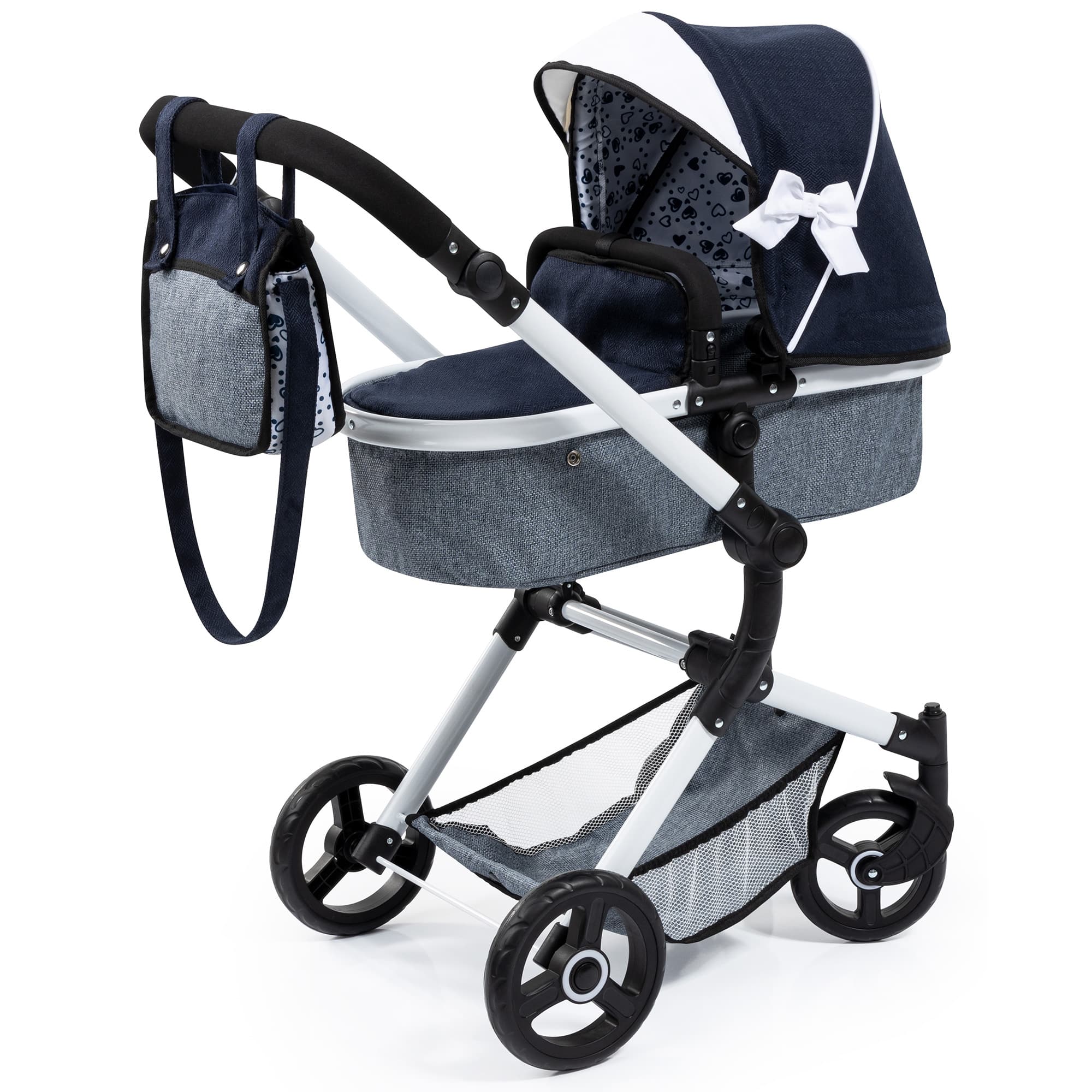 Bayer Design Neo Vario Blue & Gray Baby Doll Pram Set