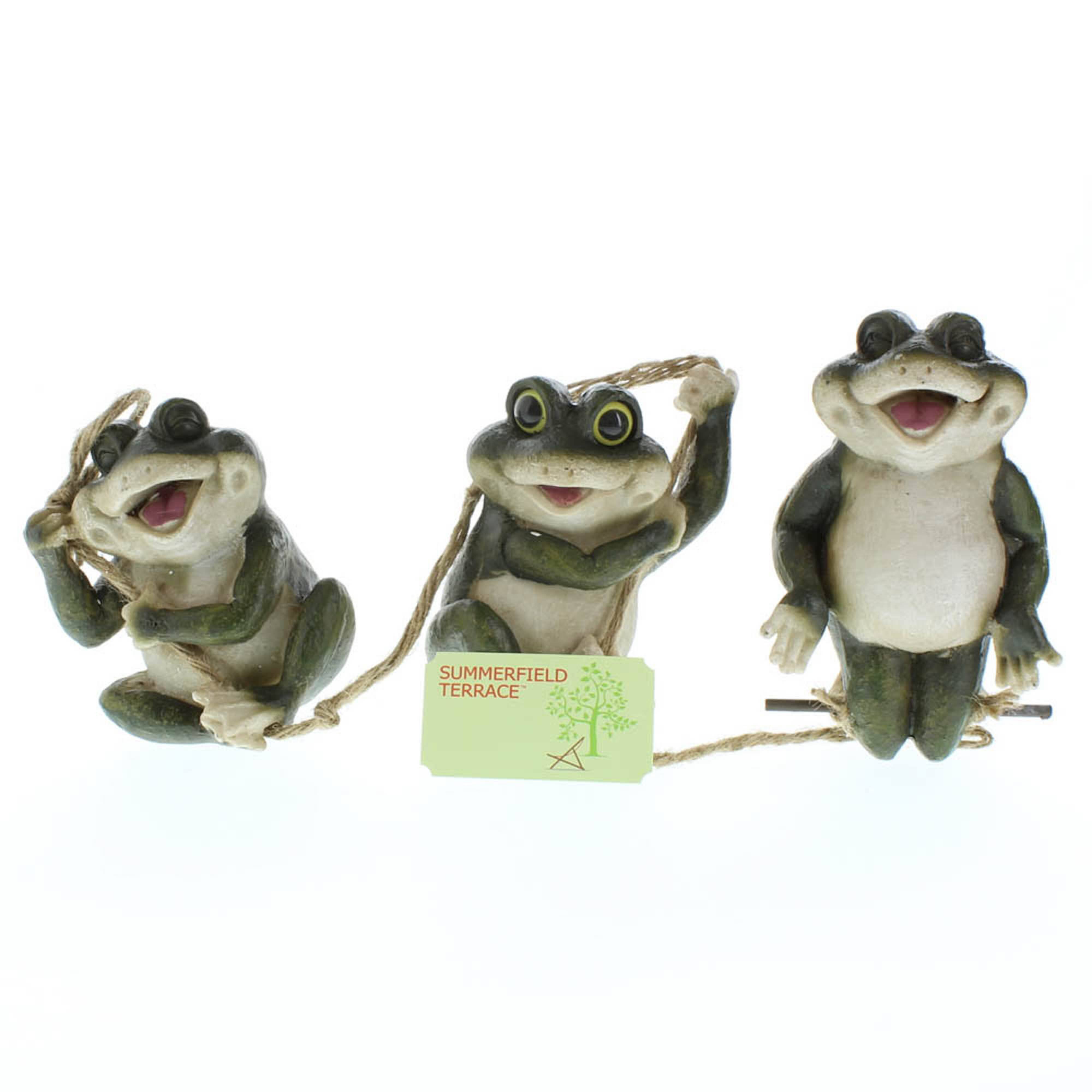 Gifts & Decor Frolicking Frogs Hanging Garden Sculpture Decorative 