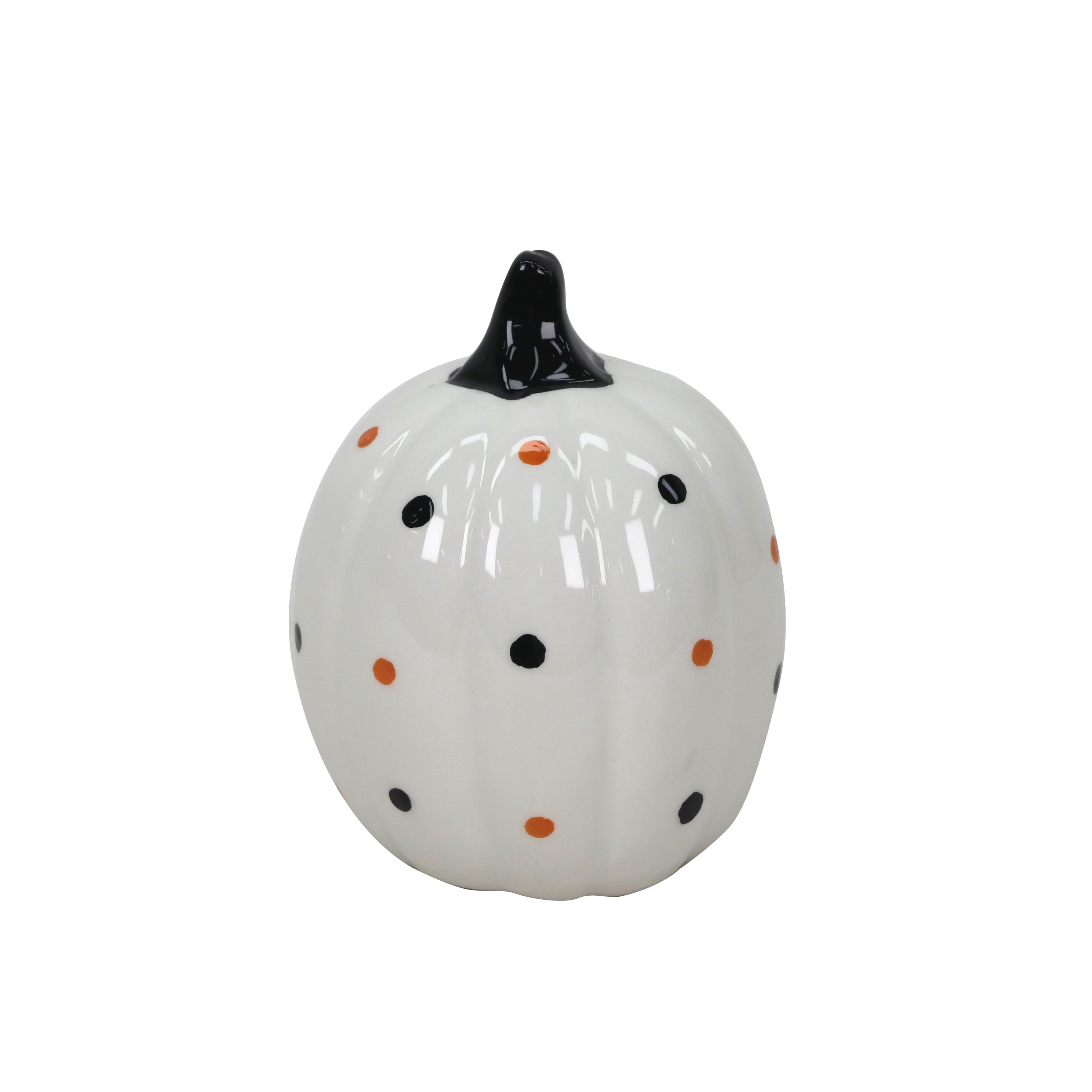 4.75&#x22; White Jack-o&#x27;-Lantern Ceramic Tabletop D&#xE9;cor by Ashland&#xAE;