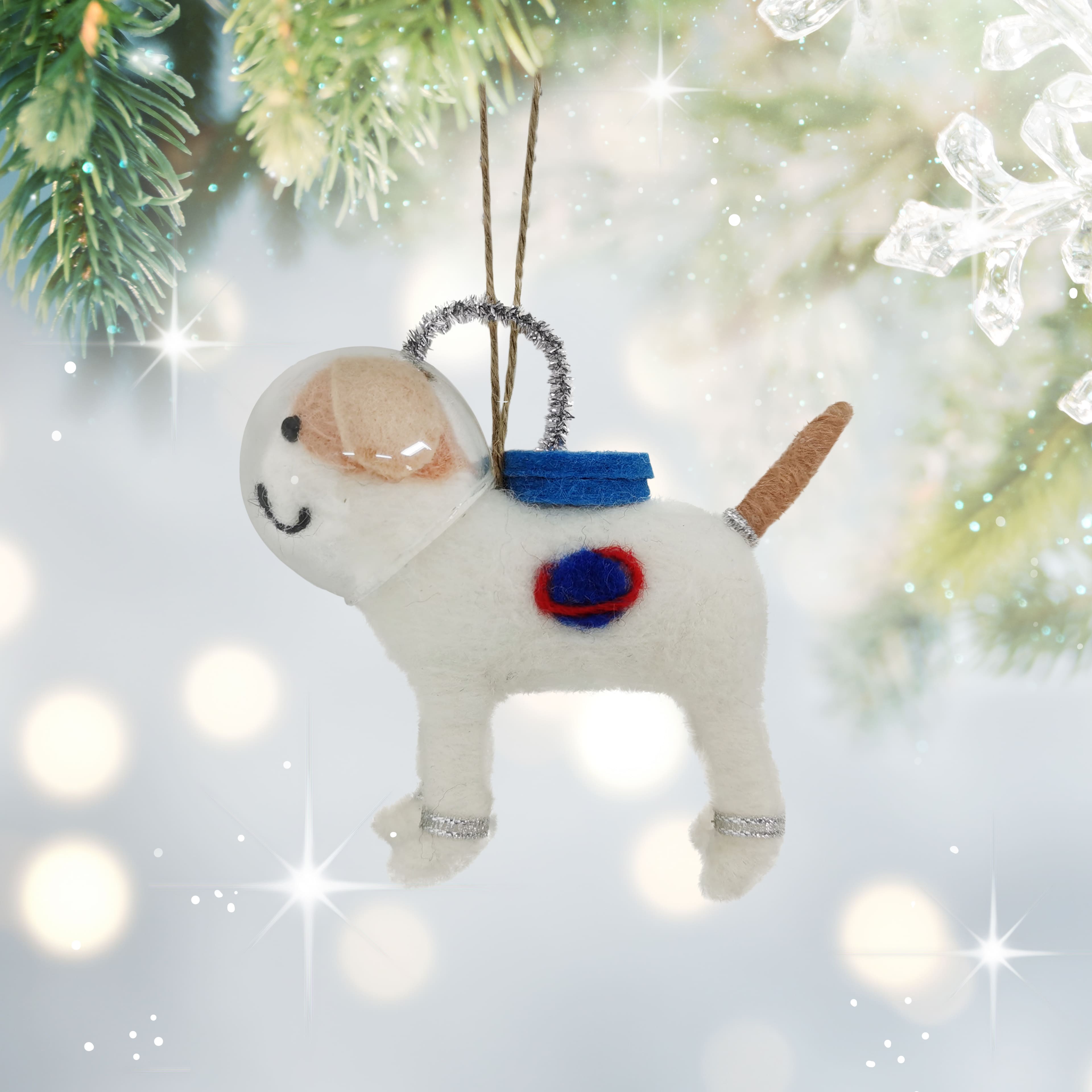 4.5&#x22; Space Dog Felt Ornament by Ashland&#xAE;