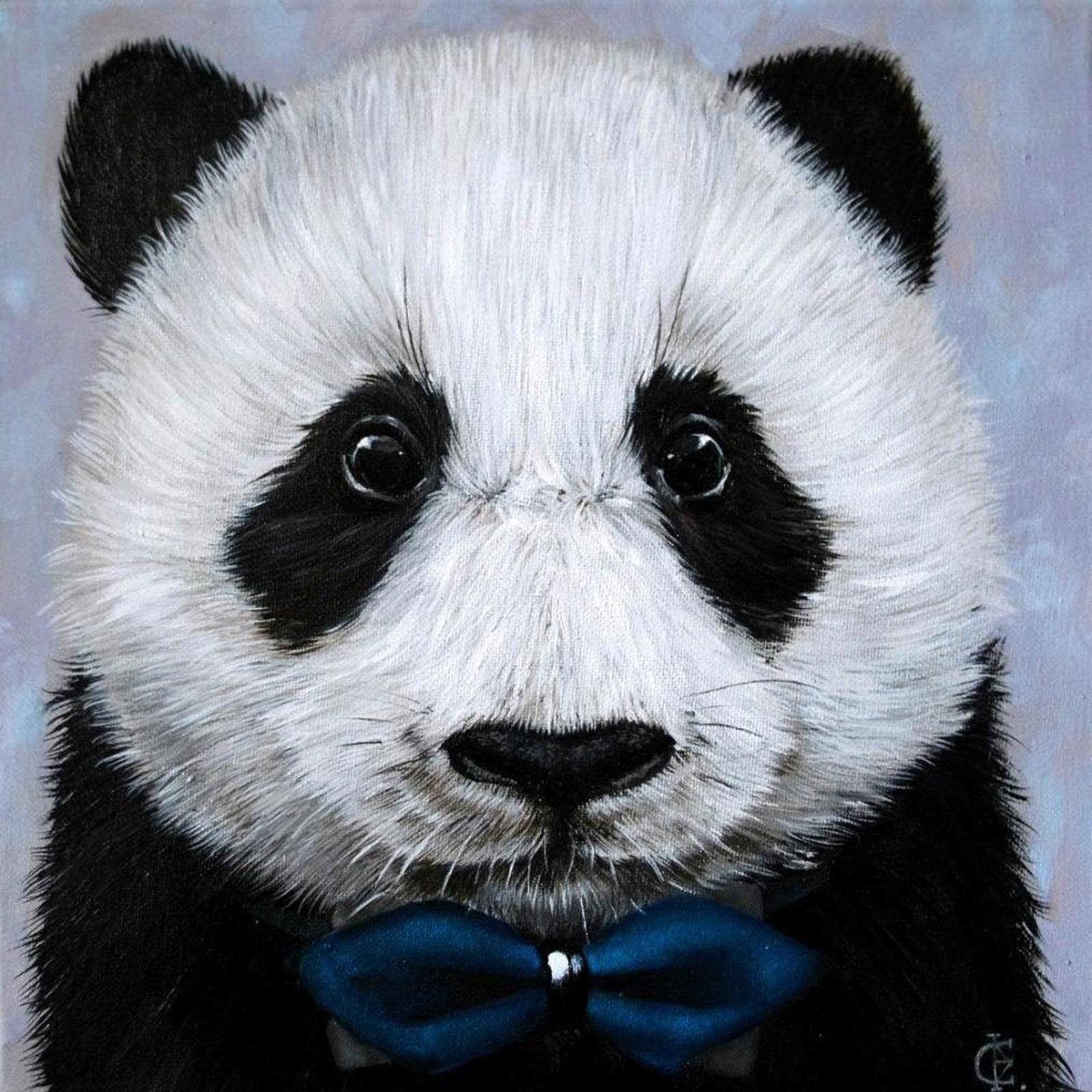 Crafting Spark Panda with Bow Tie Diamond Painting Kit