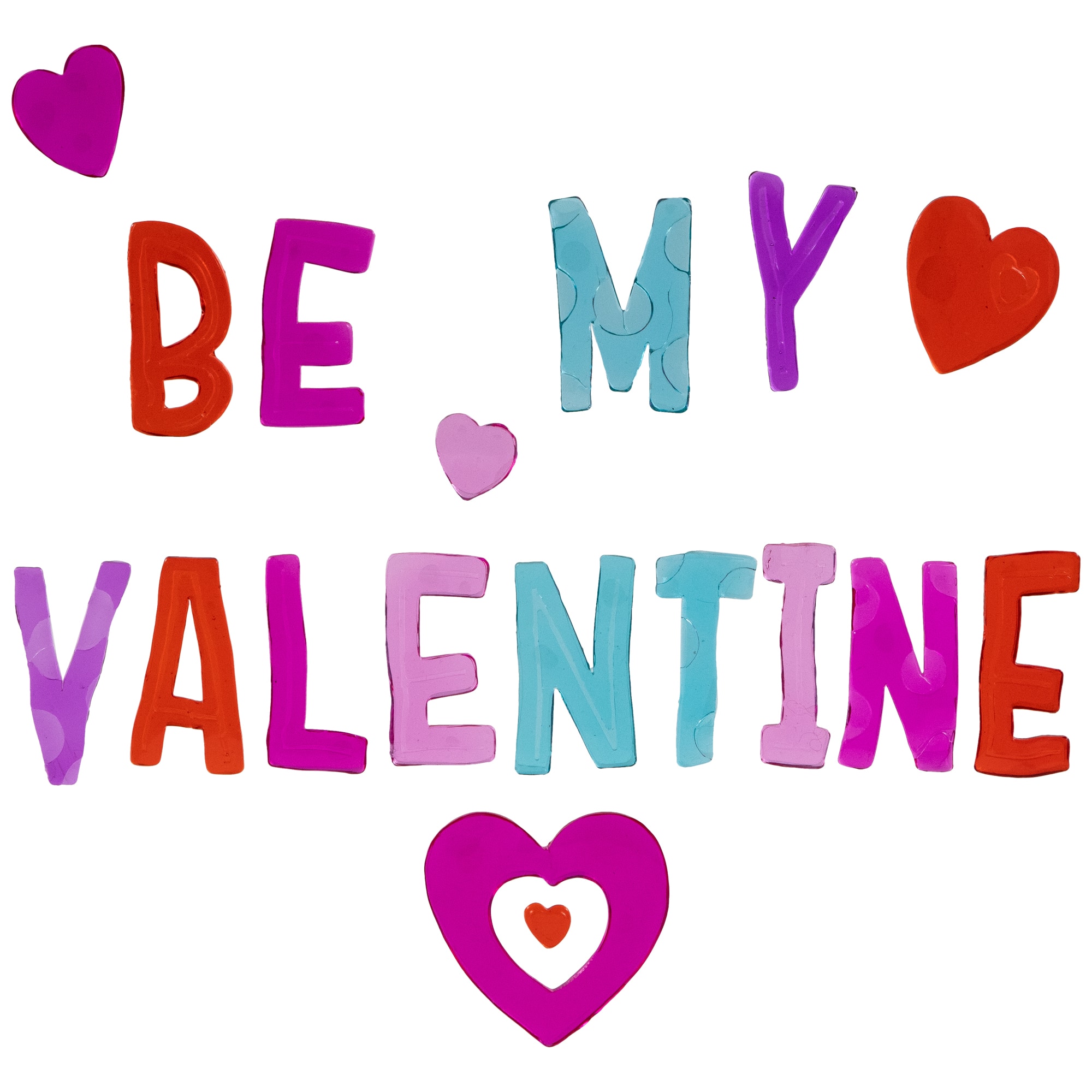 Double Sided Valentine's Day Gel Window Clings, 5ct.