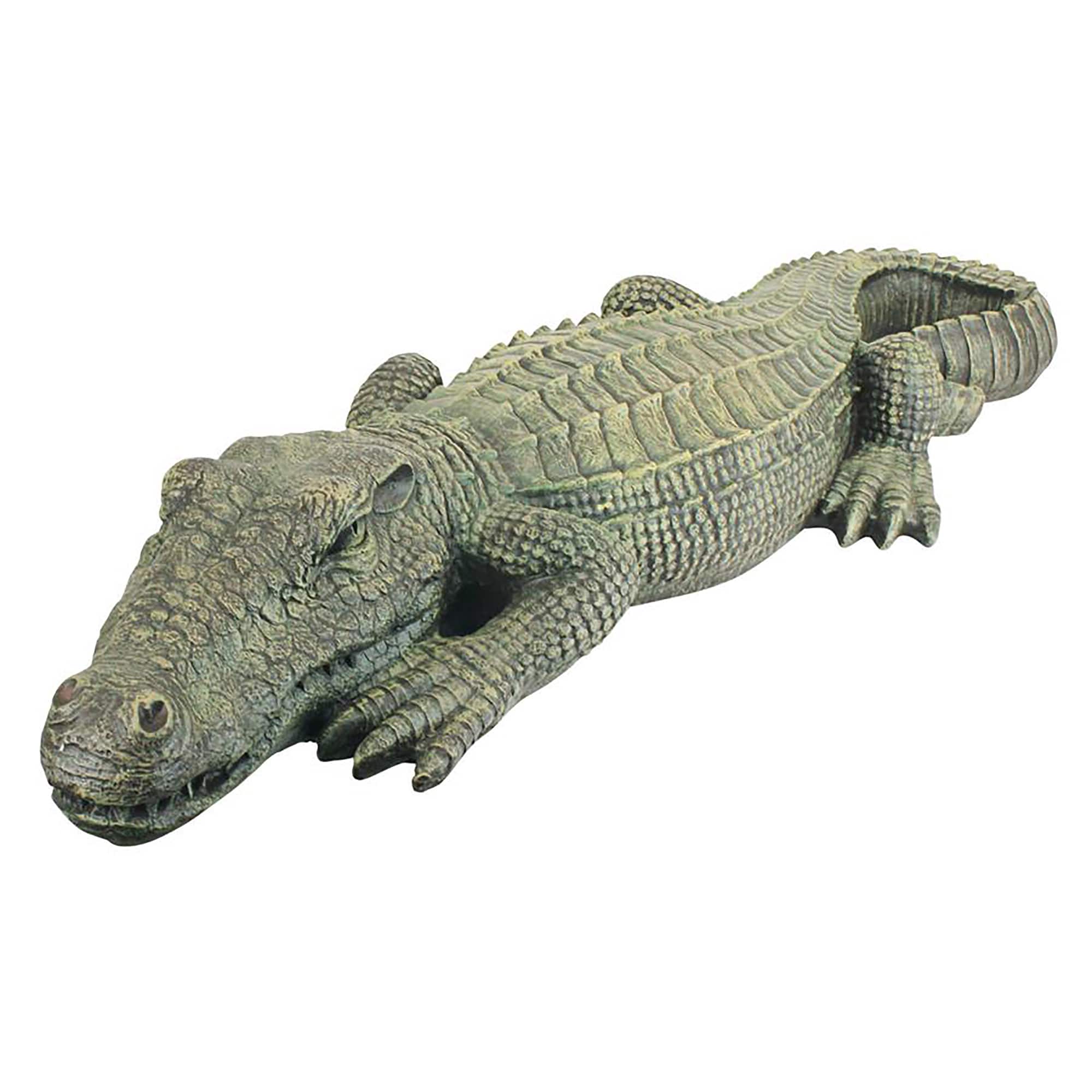 Design Toscano 37&#x22; The Swamp Beast Crocodile Garden Statue