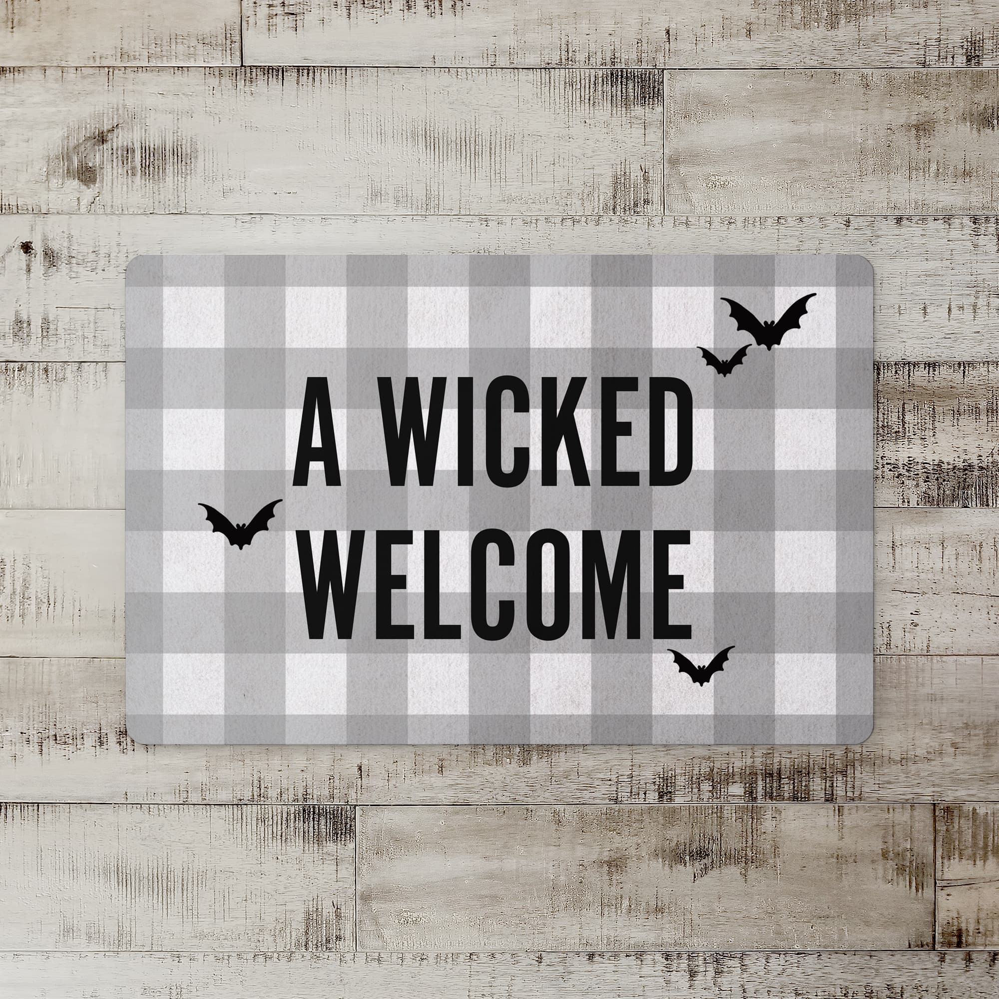 Wicked Home Gray Floor Mat