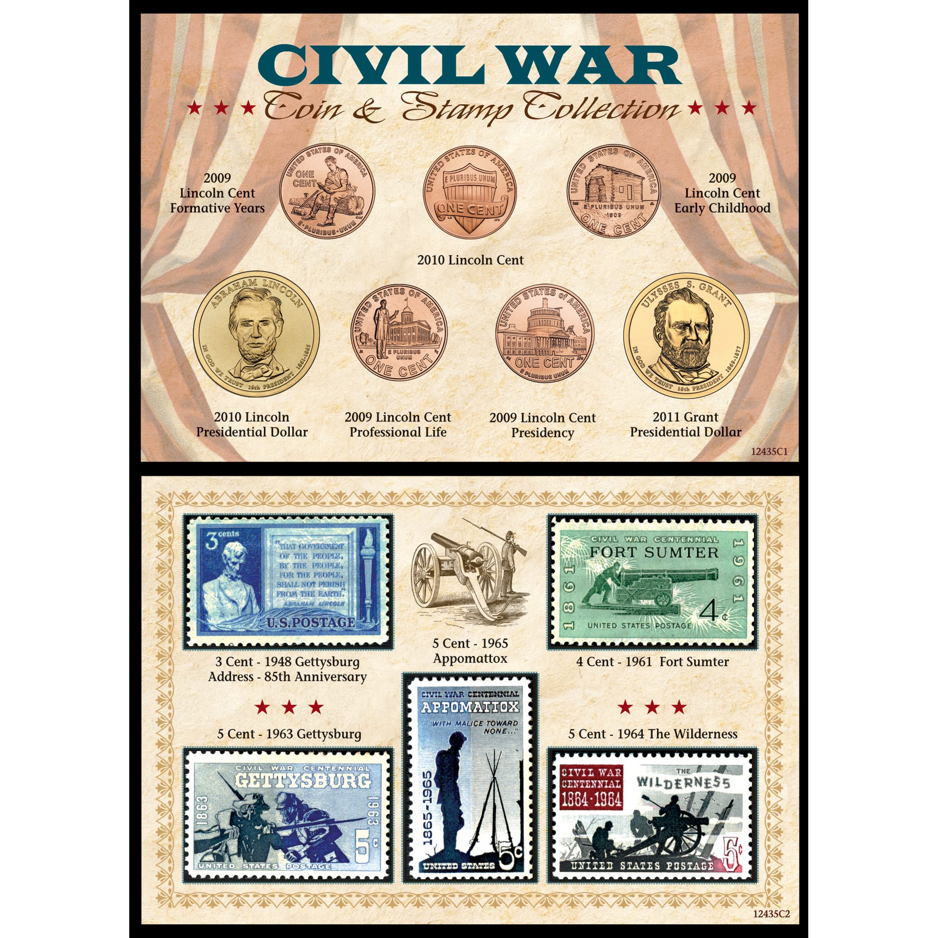 Civil War Coin &#x26; Stamp Collection