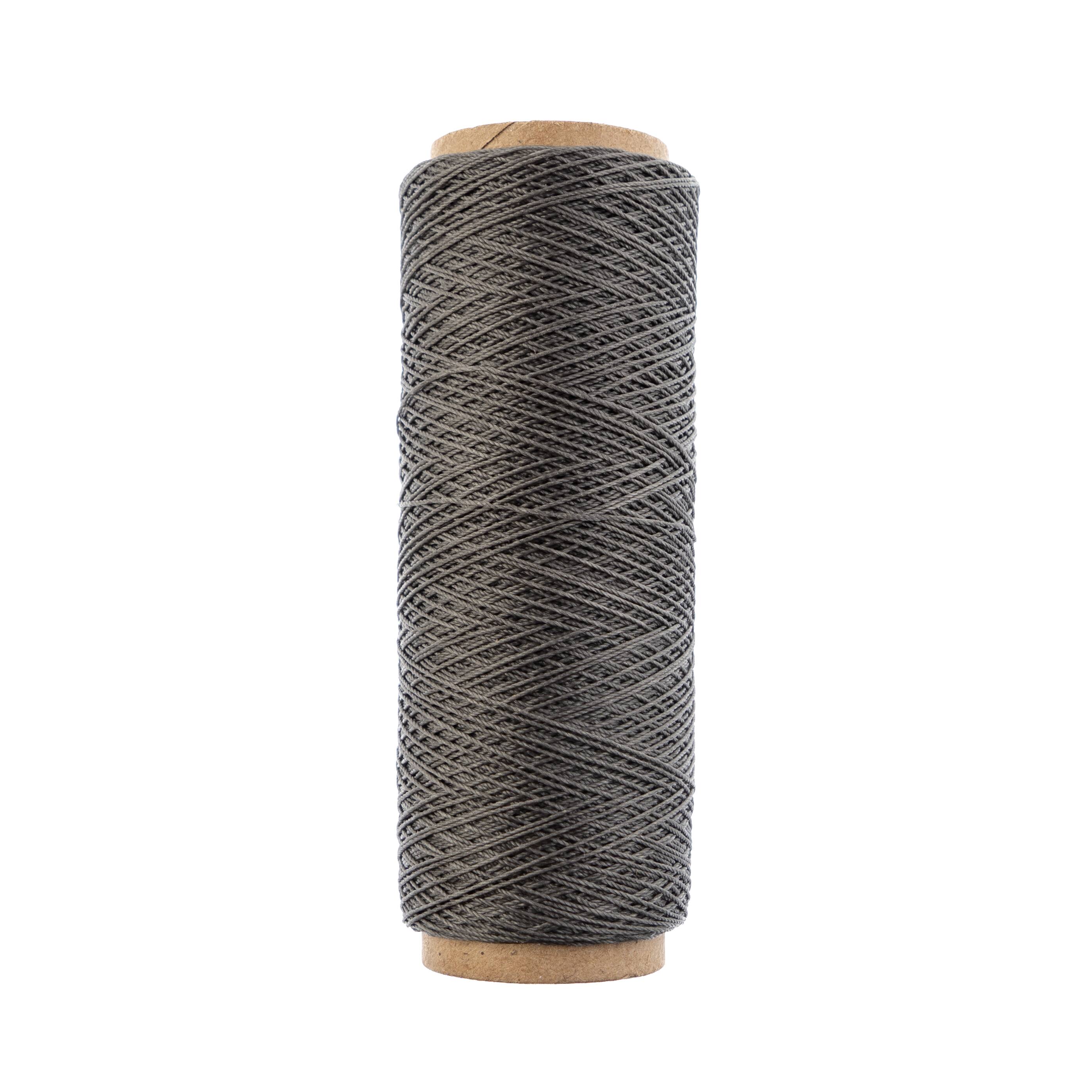 Gudebrod 0.015&#x22; 3 Ply Waxed Thread, 500ft.
