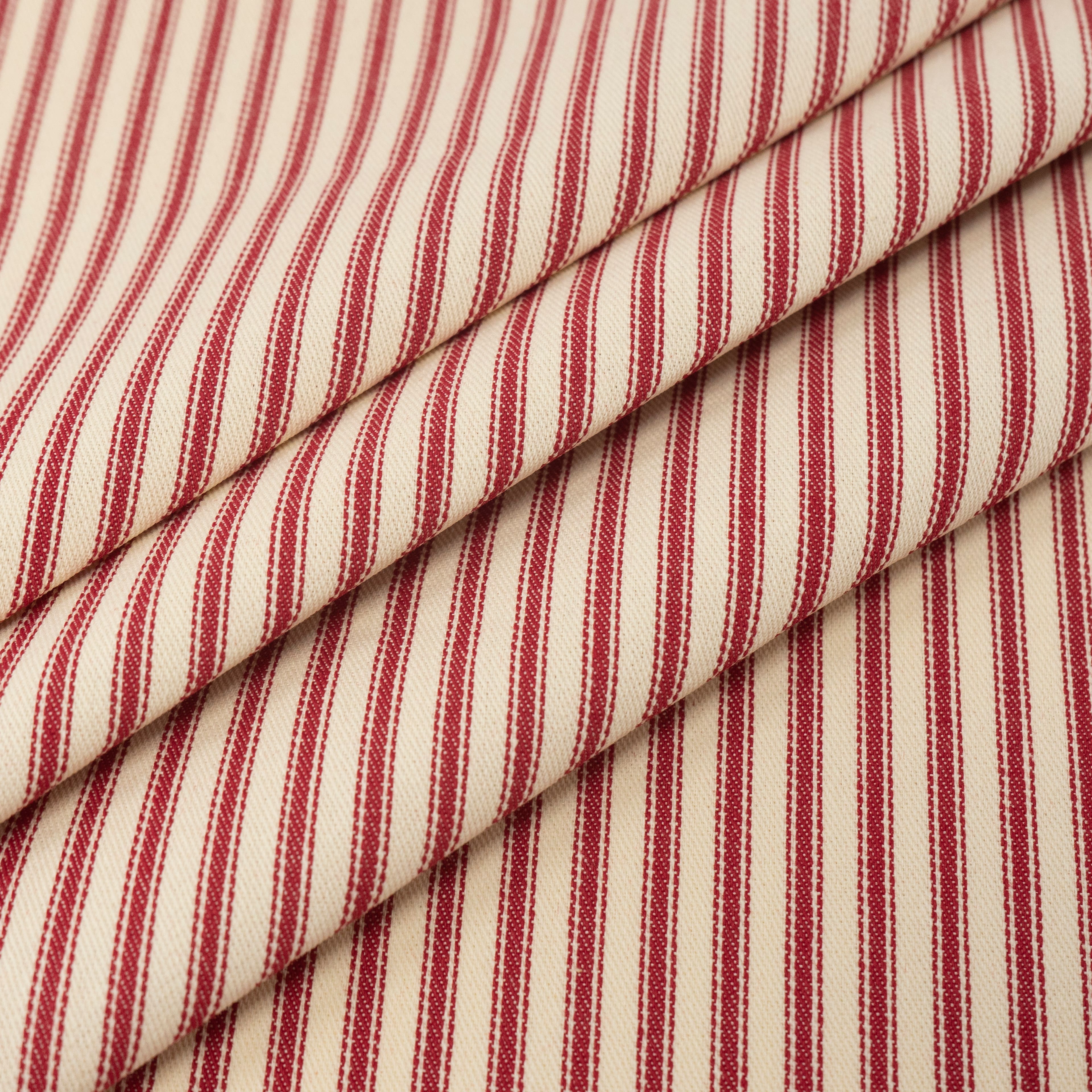 12 yd. Full Bolt: Roc-Lon Woven Ticking Stripe Cotton Fabric