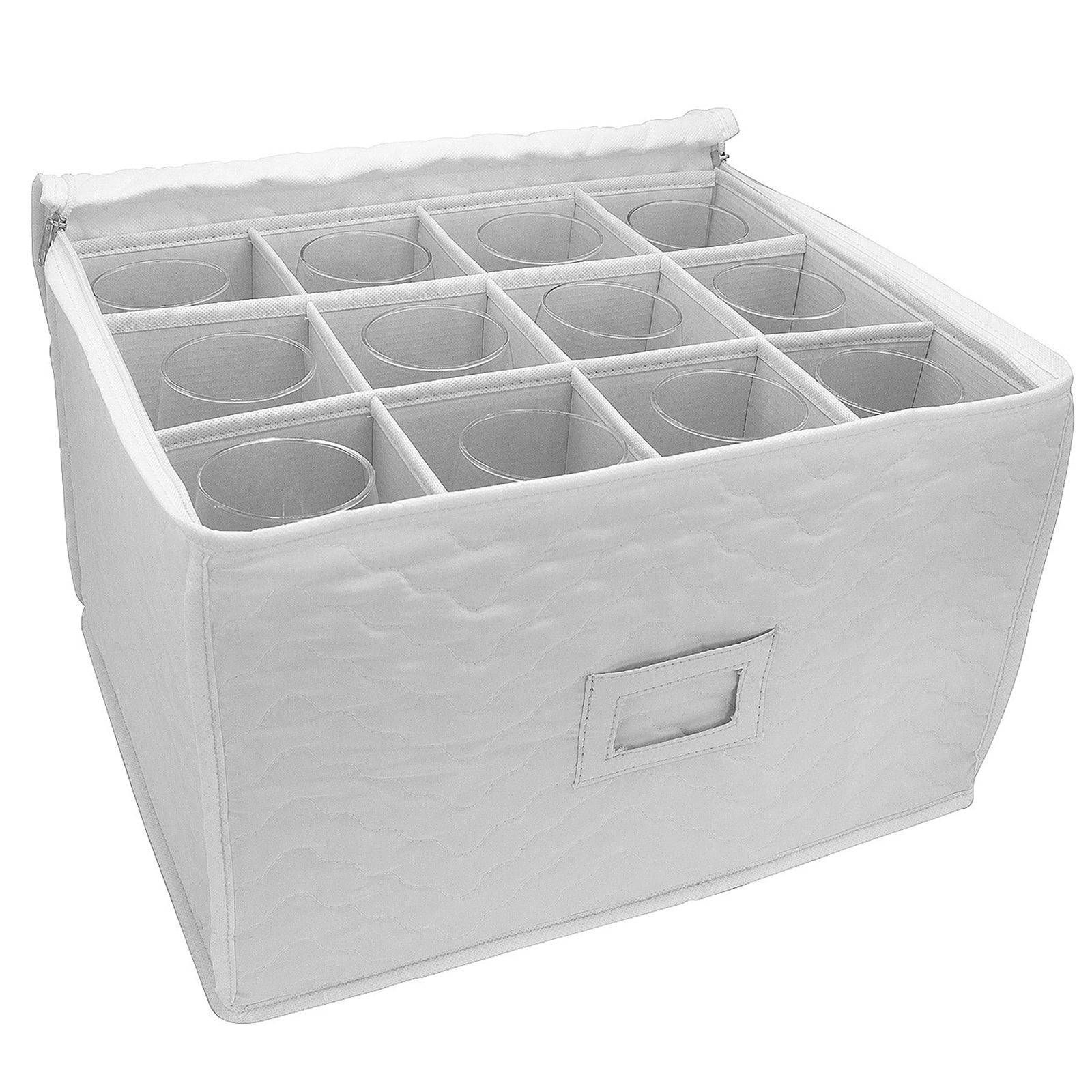 15&#x22; Sorbus Deluxe Stemware Storage Chest