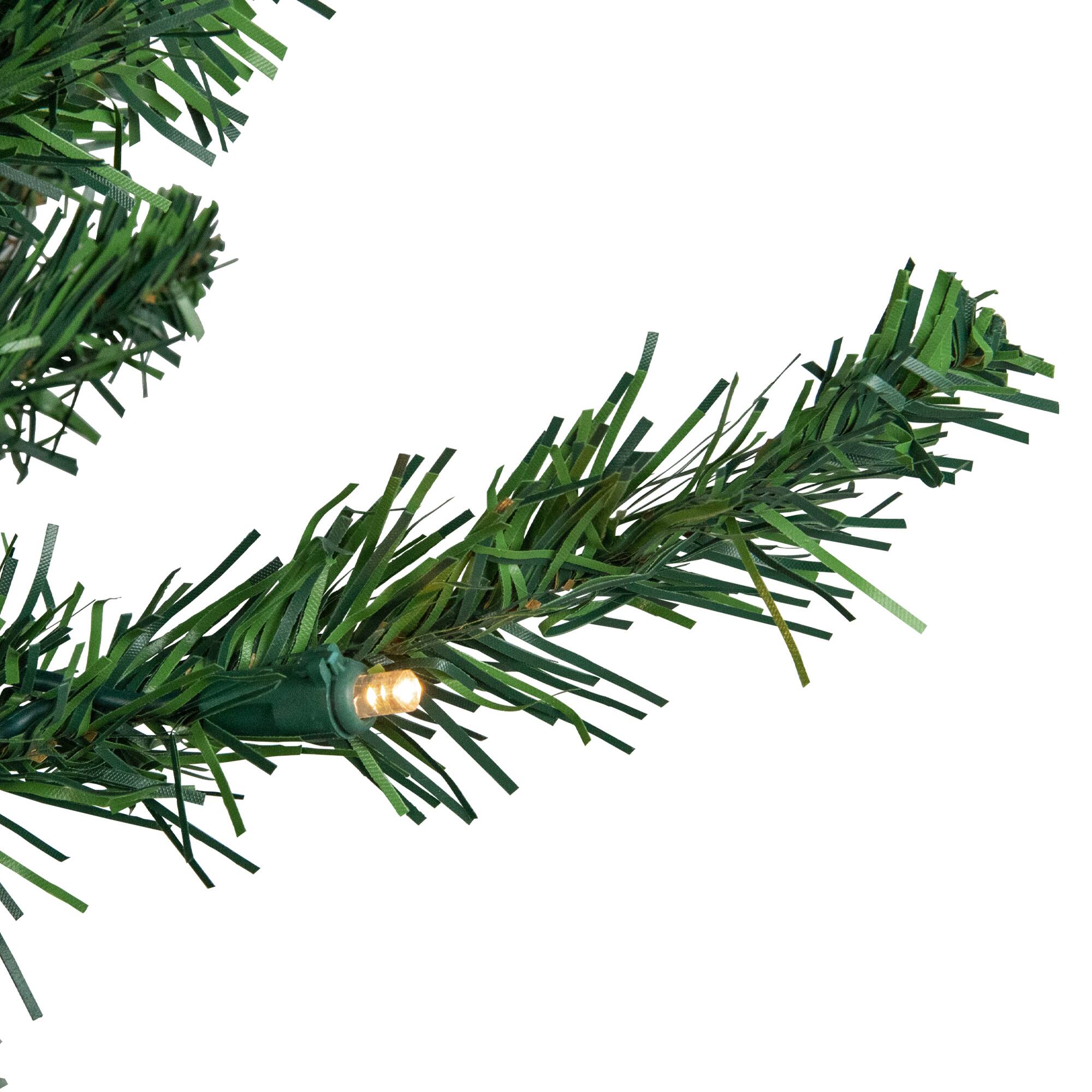 6ft. Pre-Lit Northern Balsam Fir Pencil Artificial Christmas Tree, Warm Clear LED Lights