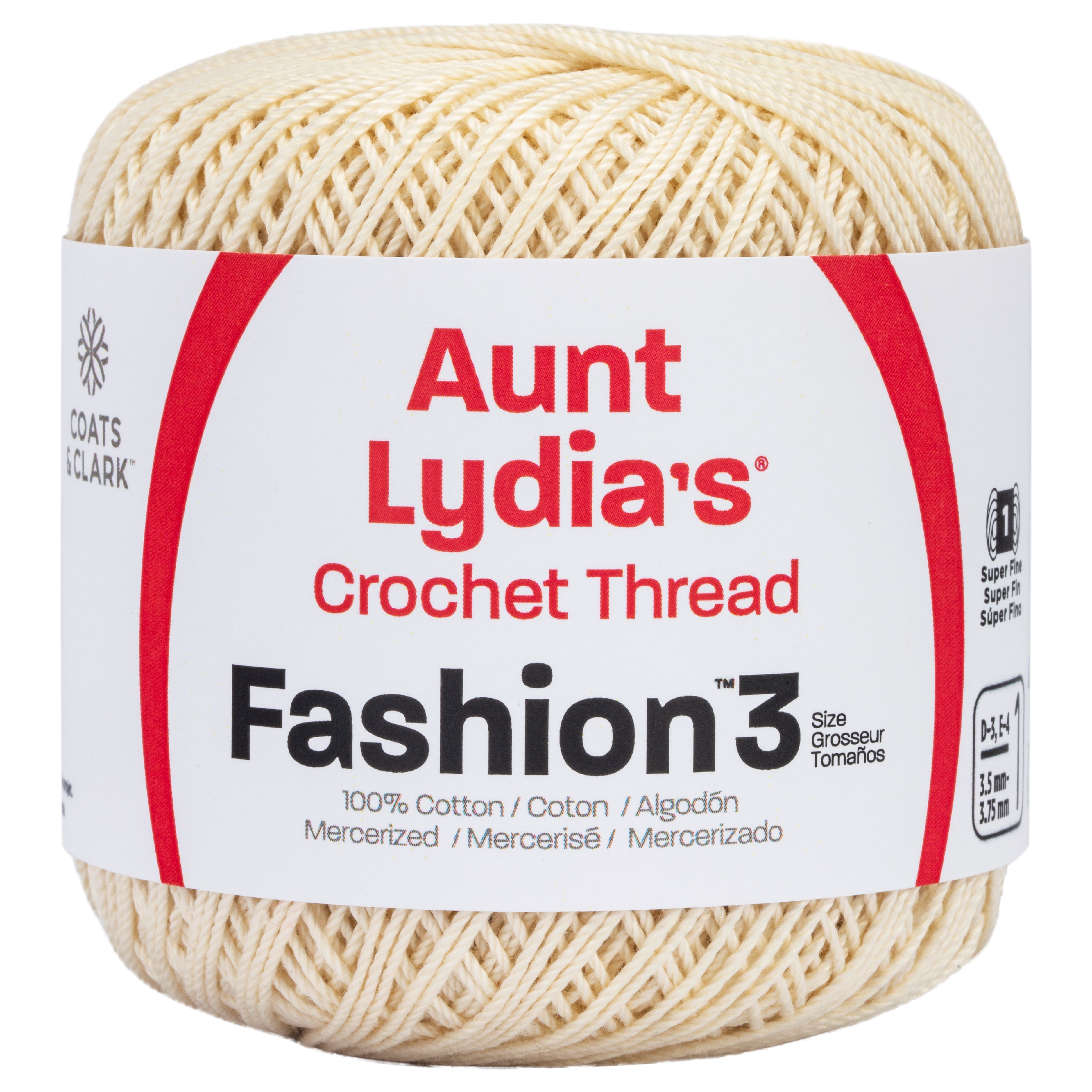 Aunt Lydia&#x27;s&#xAE; Size 3 Fashion Crochet Cotton Thread