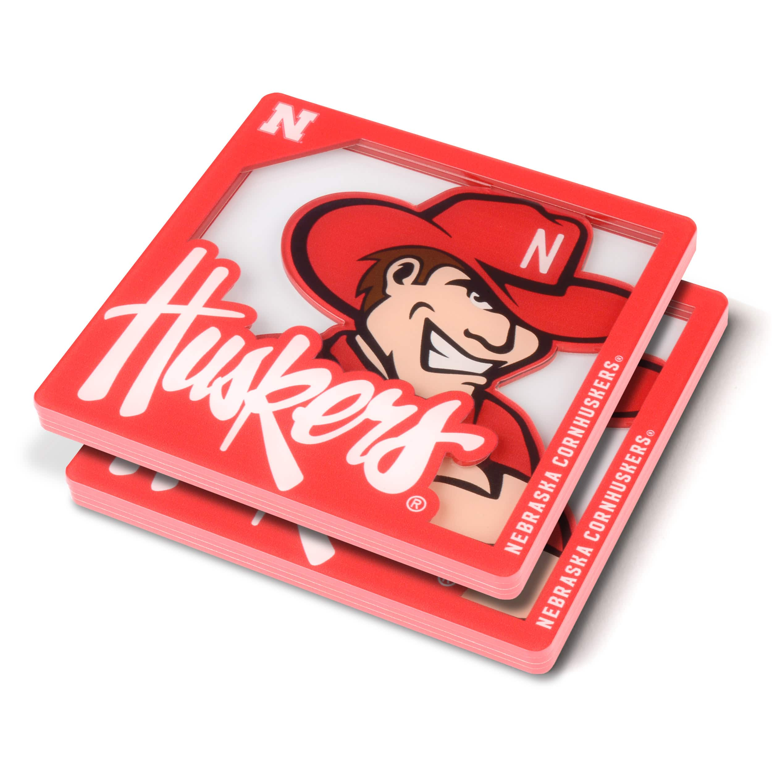 College Team 3D Logo Series Coasters, 2ct.