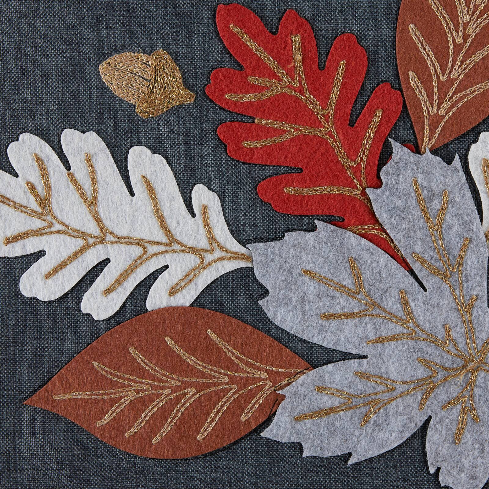 DII® 108" Autumn Leaves Embroidered Table Runner