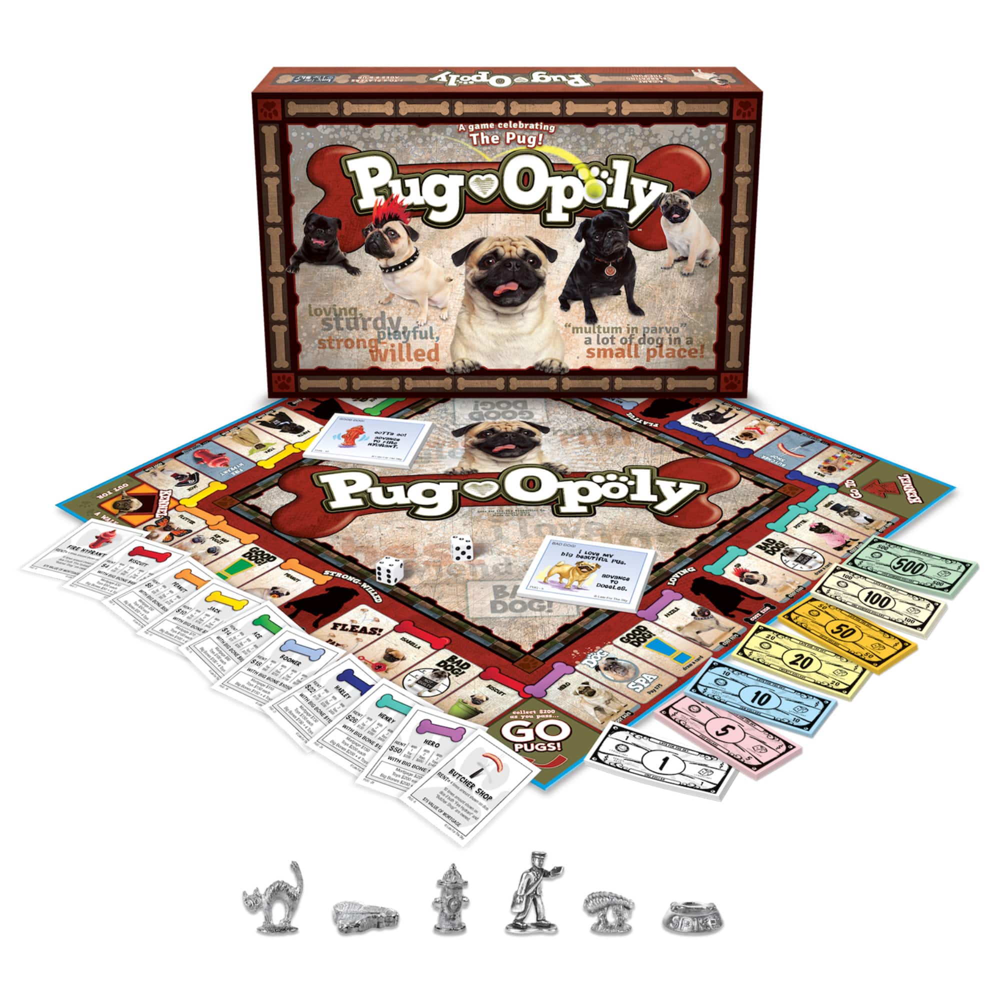 Late For The Sky Pug-Opoly&#x2122; Board Game