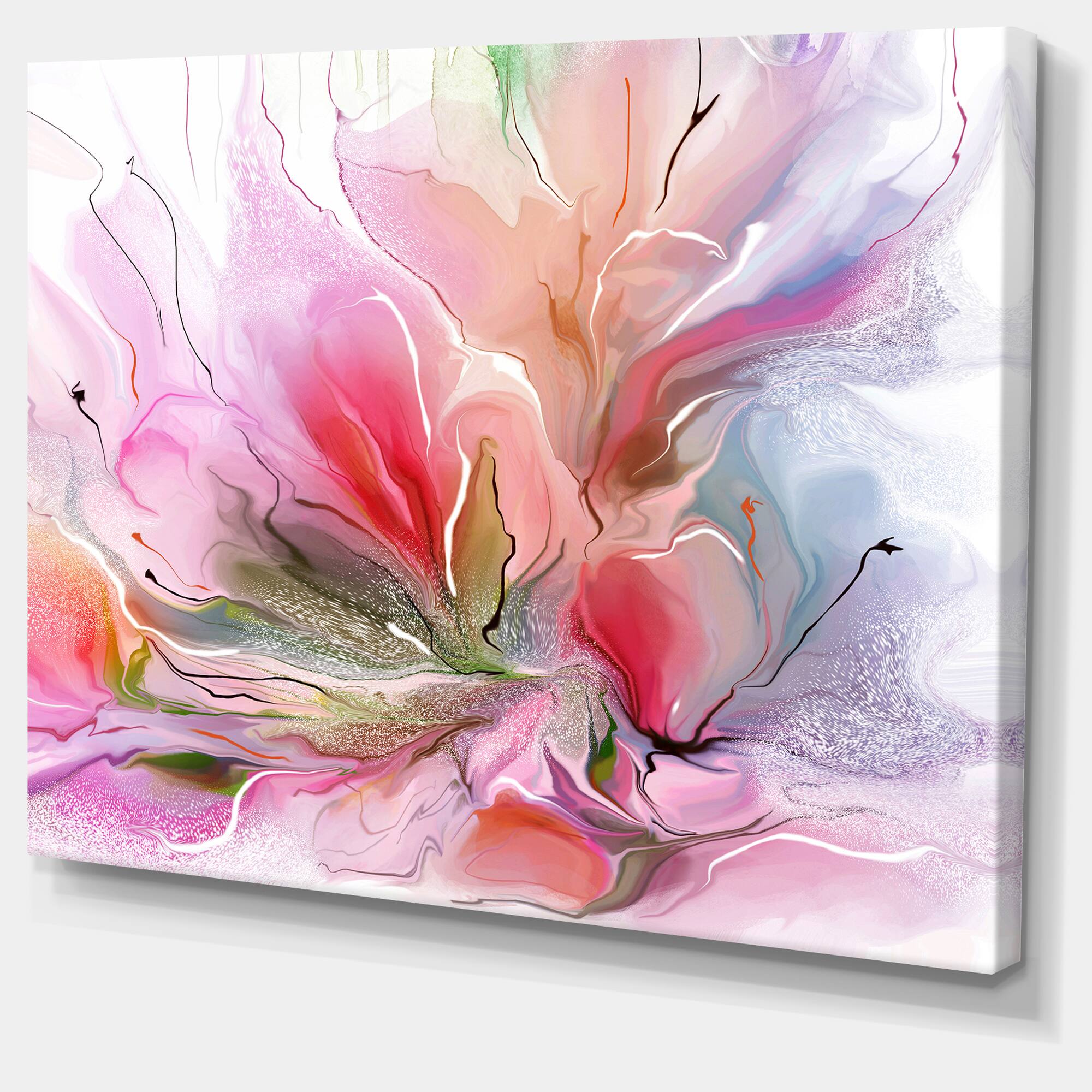Designart Lovely Painted Floral Design Extra Large Floral Wall Art Michaels