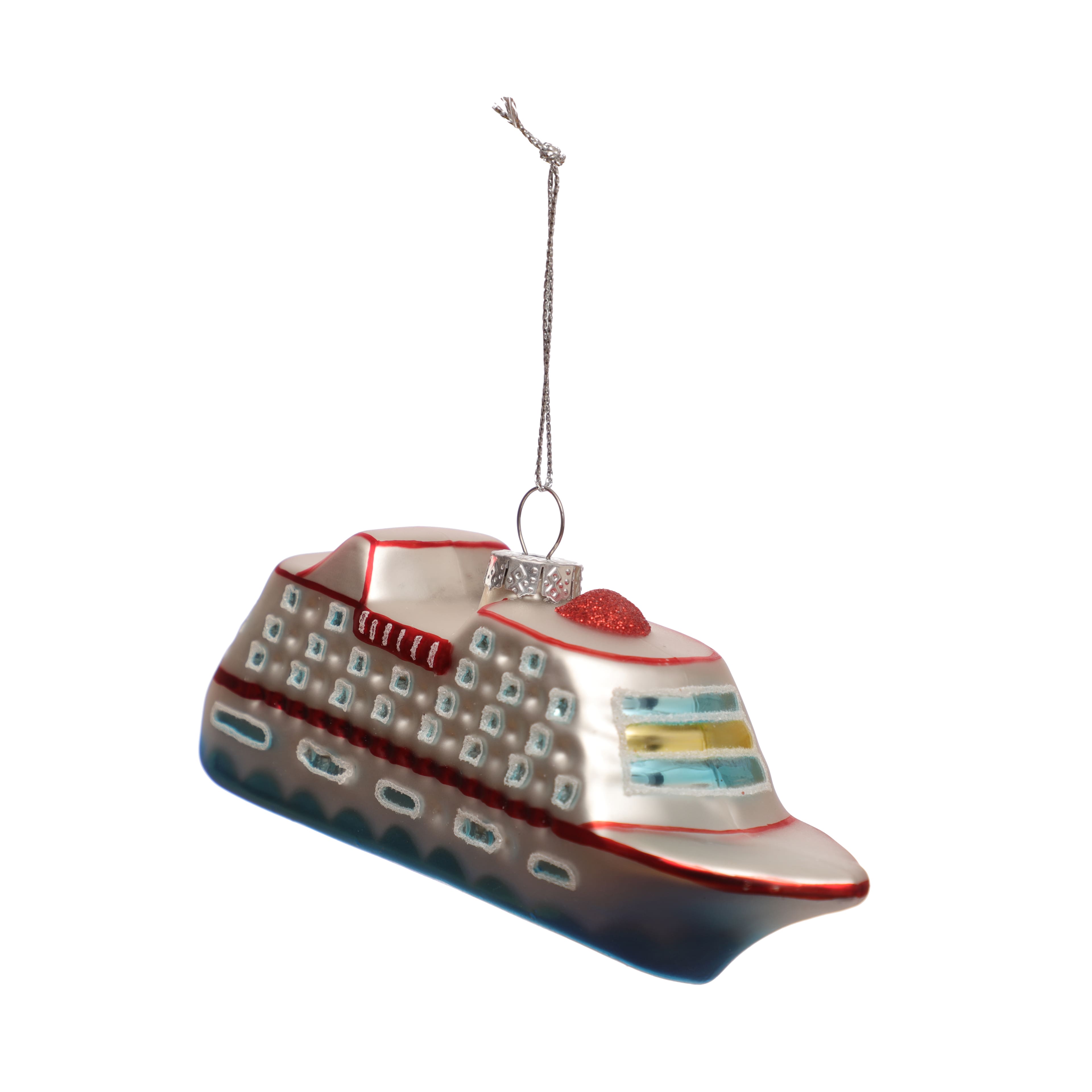 5.5&#x22; Glass Cruise Ship Ornament by Ashland&#xAE;