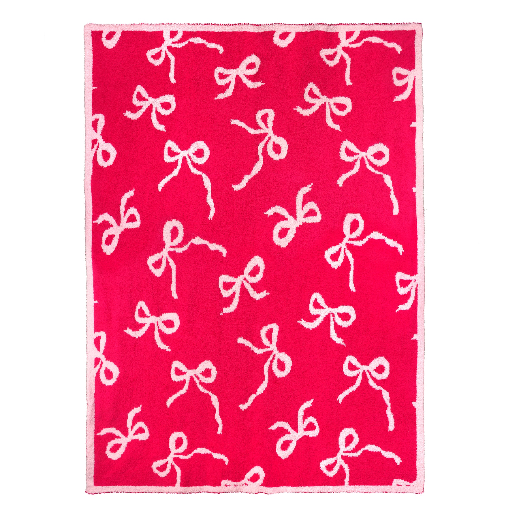 60&#x22; Red &#x26; Pink Bows Throw Blanket by Ashland&#xAE;
