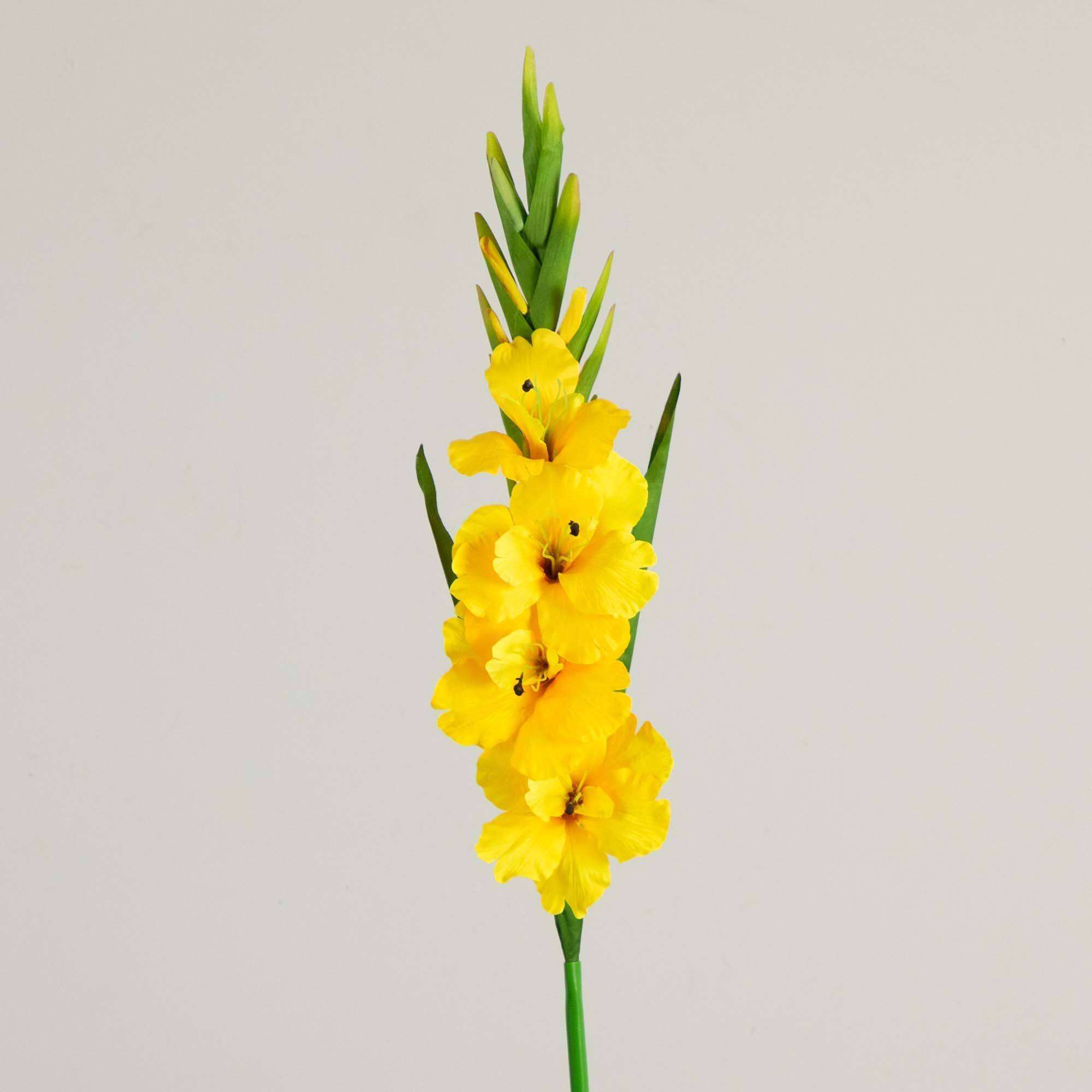 45&#x22; Yellow Gladiolus Flower Stems, 3ct.