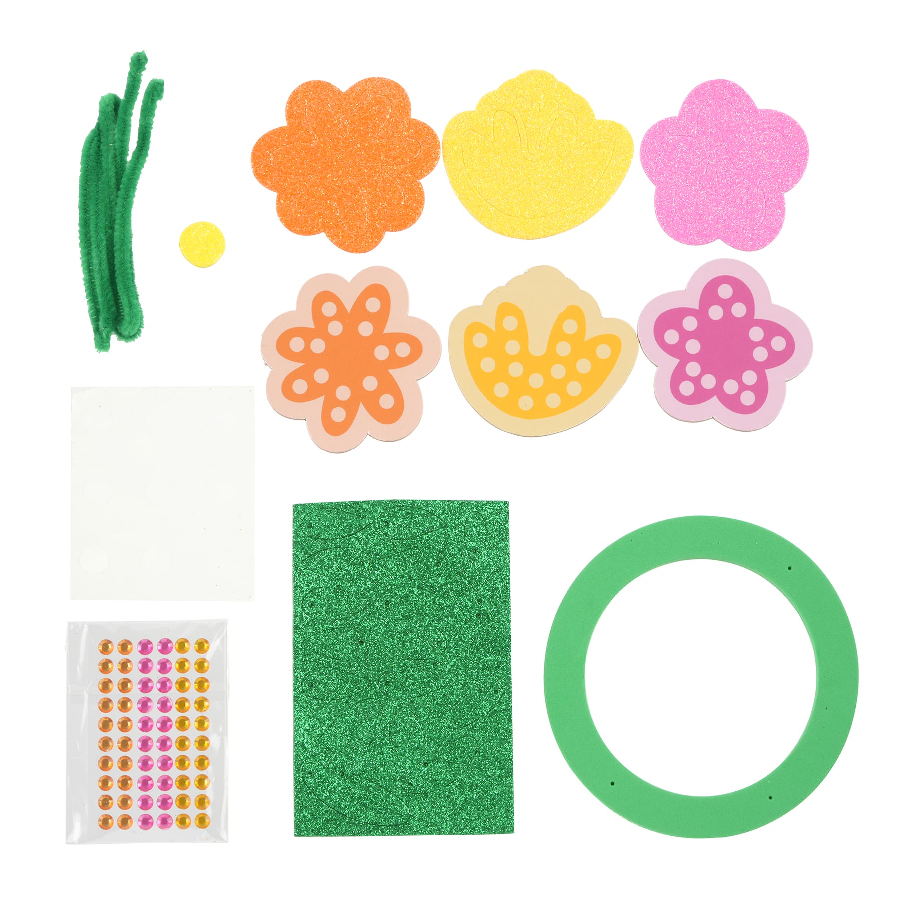 12 Pack: Flower Wreath Gem Craft Kit by Creatology&#x2122;