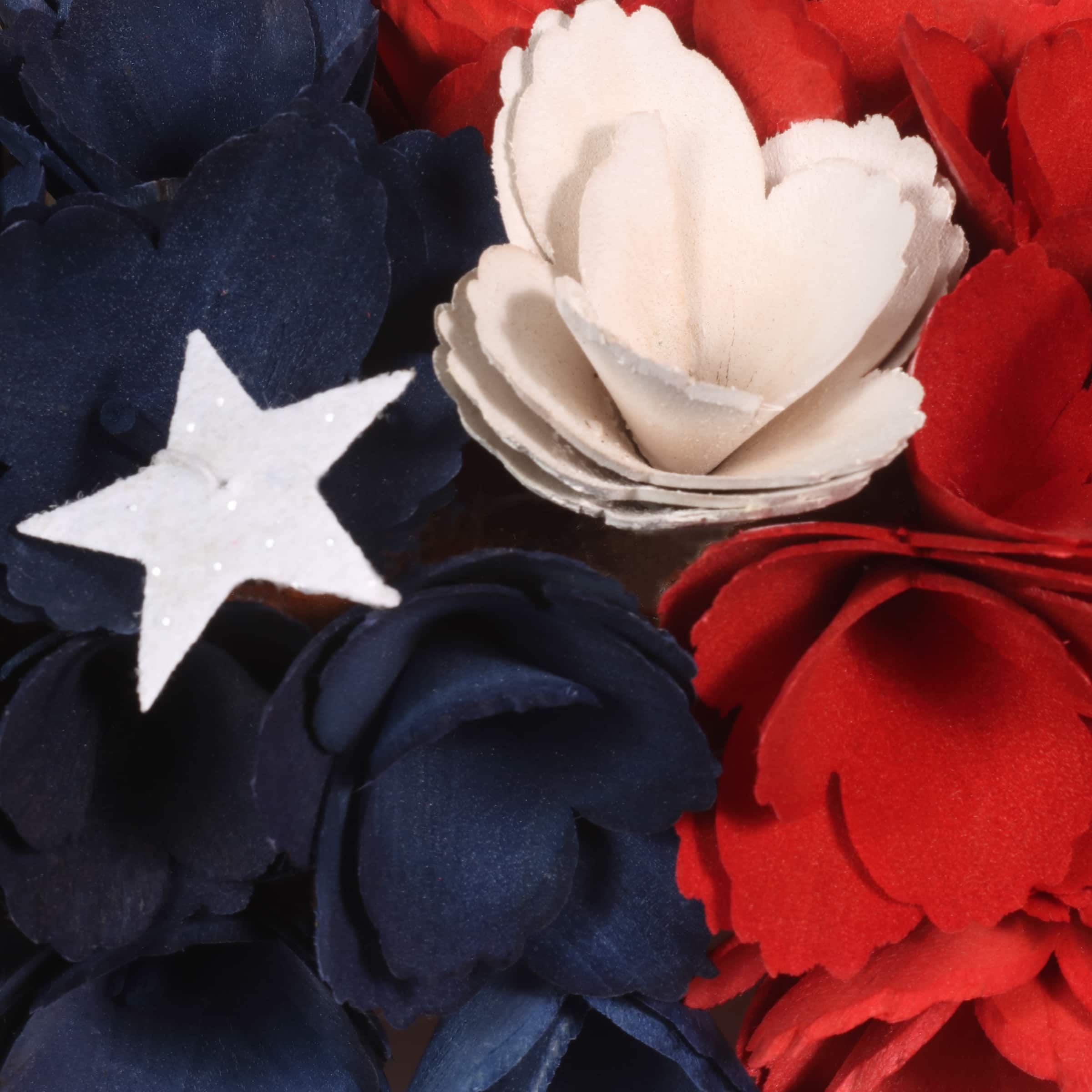 18" Patriotic Square Shape Wreath