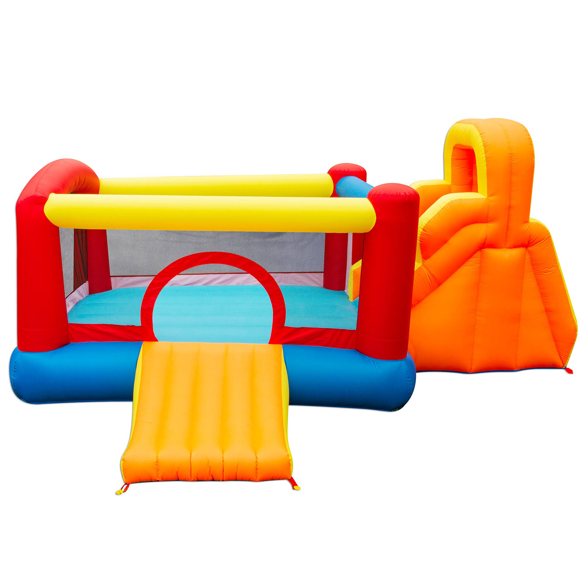 Banzai&#xAE; Inflatable Double Slide Bouncer&#x2122; Outdoor Toy