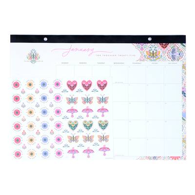 The Happy Planner Folk Flora Desk Calendar Michaels The Happy Planner Folk Flora Desk Calendar Michaels